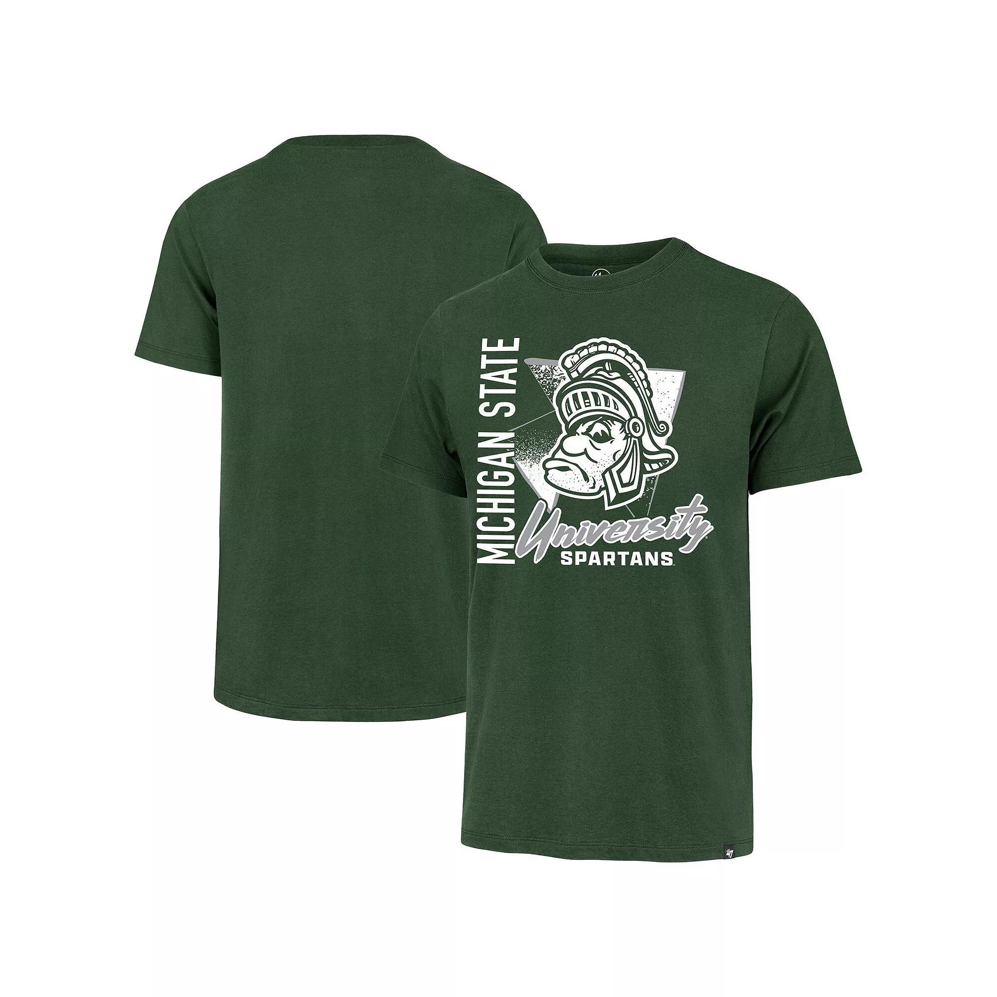 Men's '47 Green Michigan State Spartans Side Arm Franklin T-Shirt, Size: Large Product Image