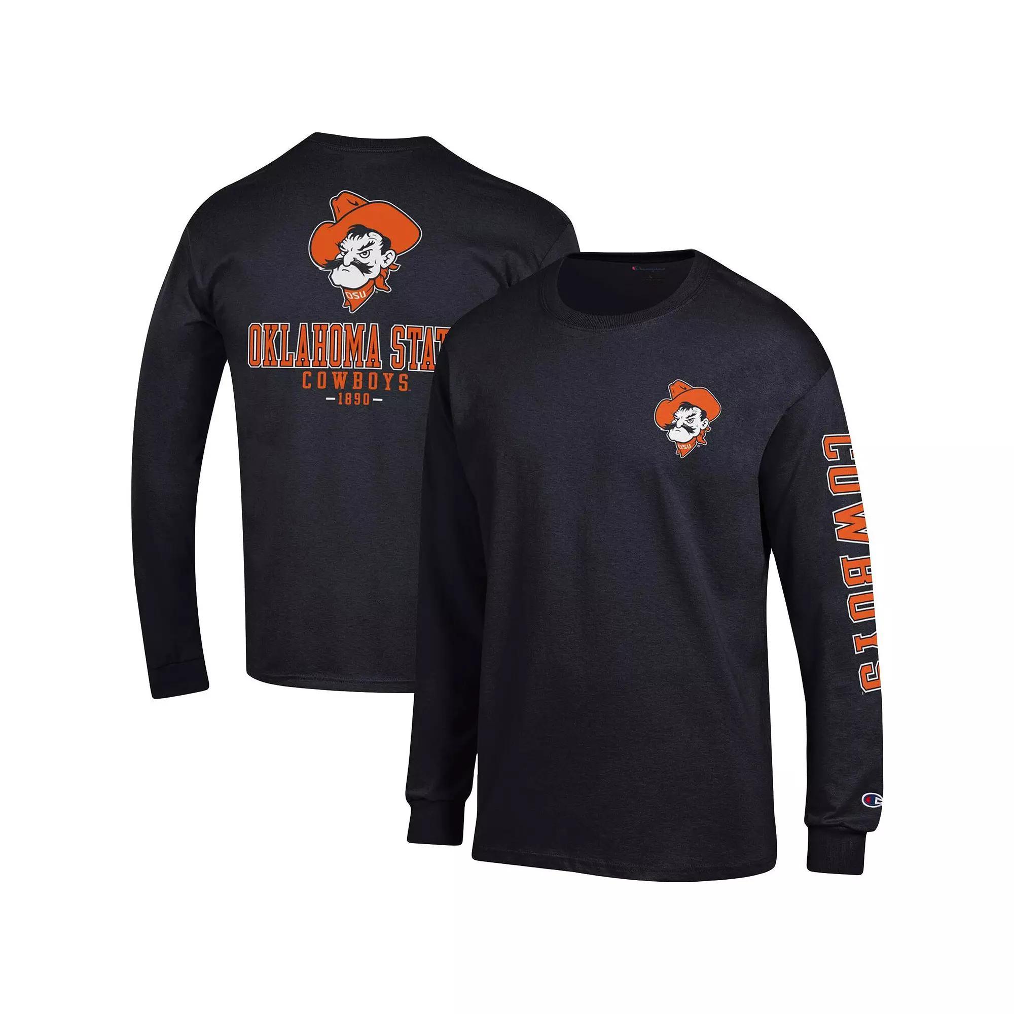 Men's Champion Navy Arizona Wildcats Team Stack Long Sleeve T-Shirt, Size: Medium, Blue Product Image