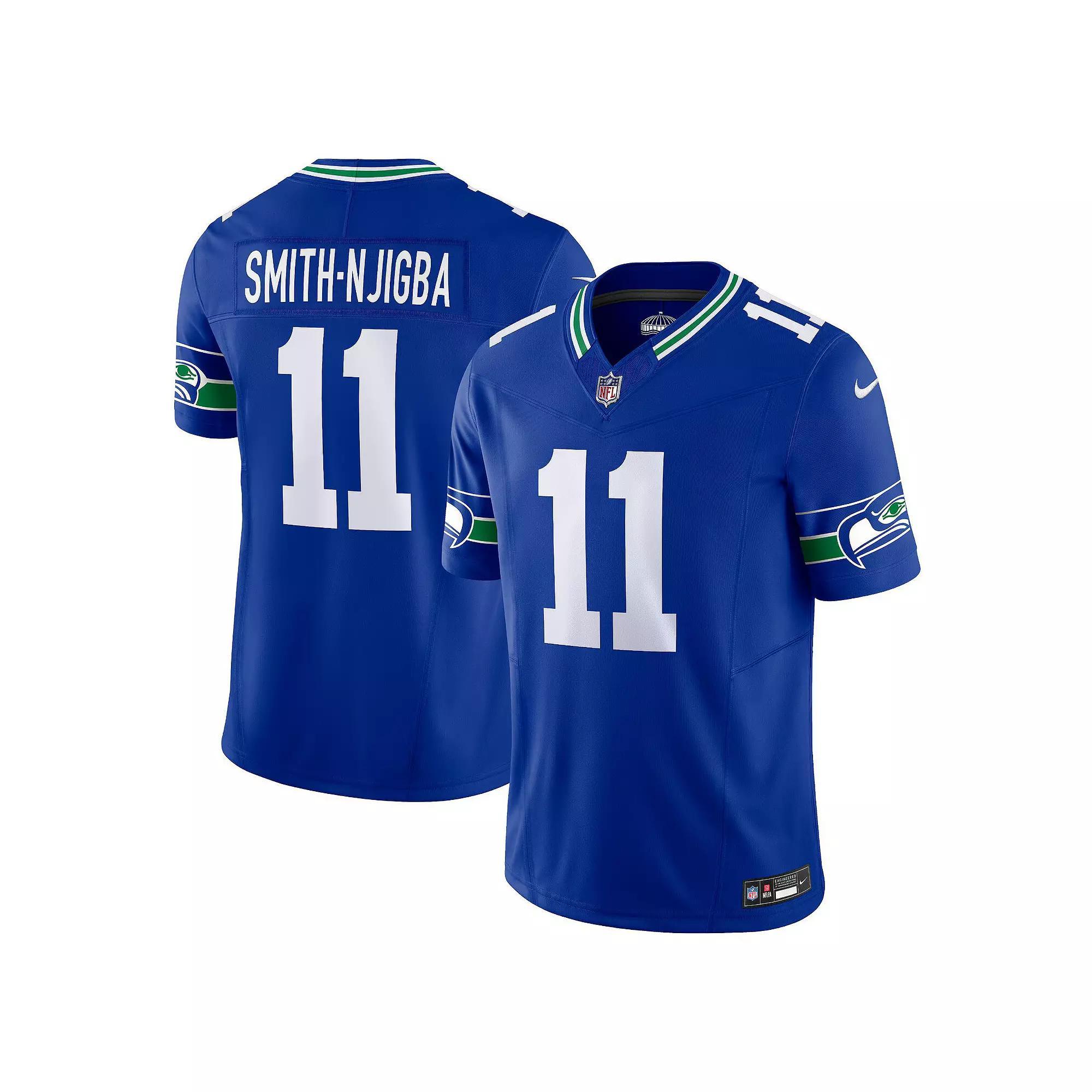 Mens Nike Jaxon Smith-Njigba Royal Seattle Seahawks Alternate Vapor F.U.S.E. Limited Jersey Product Image