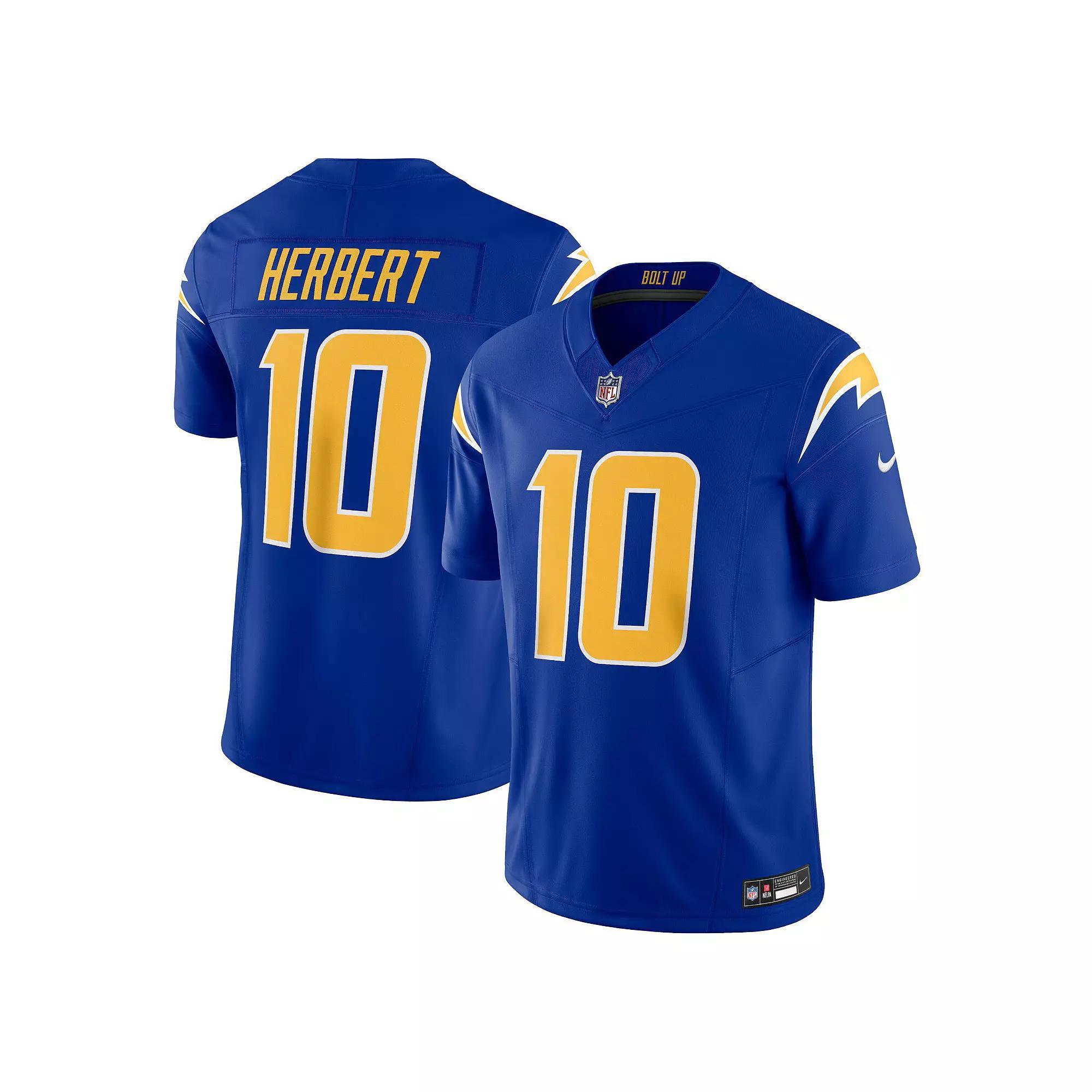 Men's Nike Justin Herbert Royal Los Angeles Chargers Vapor F.U.S.E. Limited Alternate 2 Jersey, Size: XL, Blue Product Image