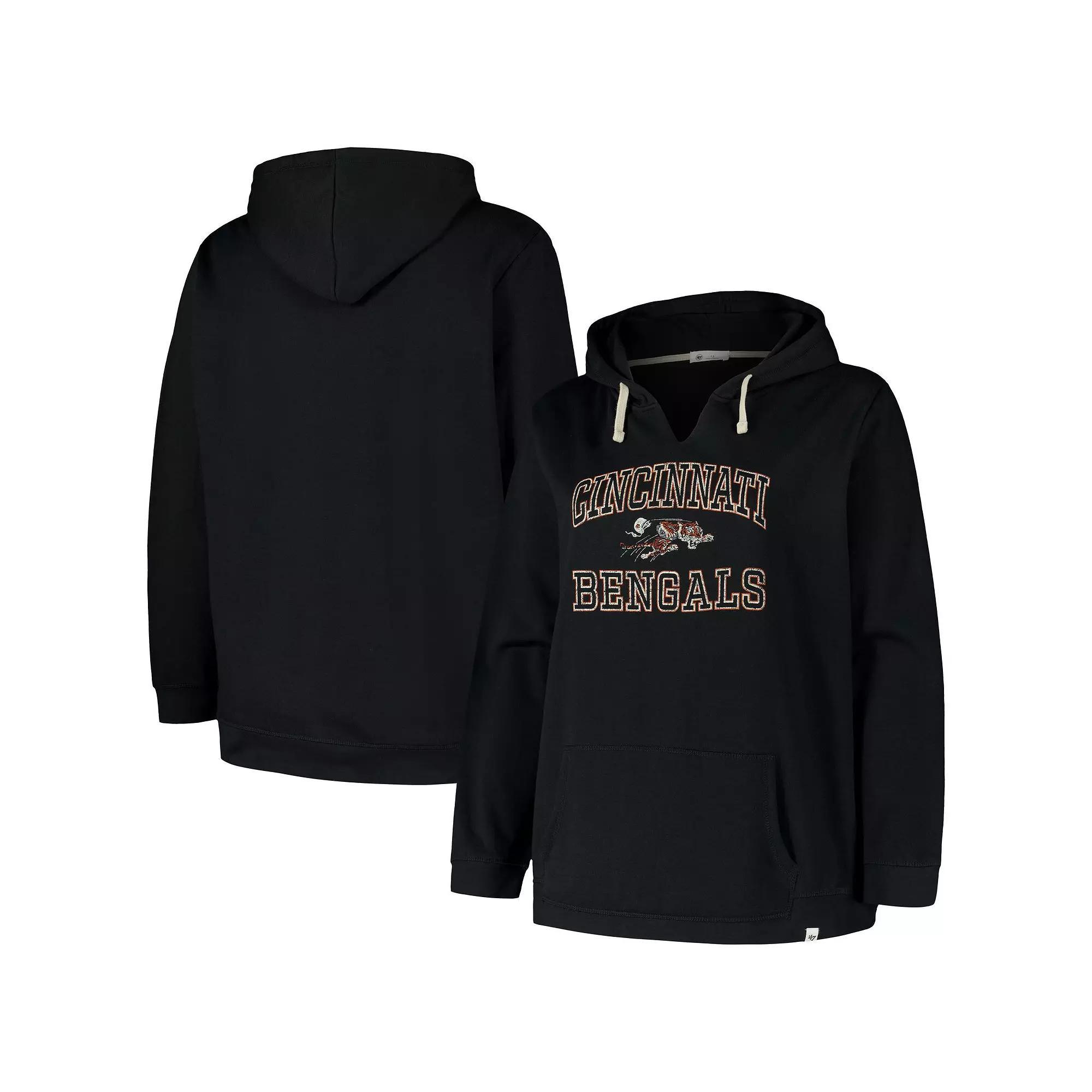 Women's Profile  Black Cincinnati Bengals Kennedy Pullover Hoodie, Size: 2XL Product Image