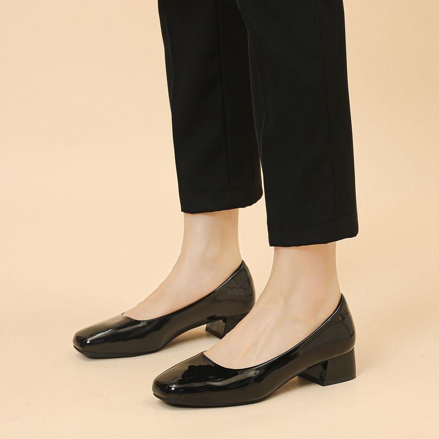 Low Heel Patent Pumps Product Image