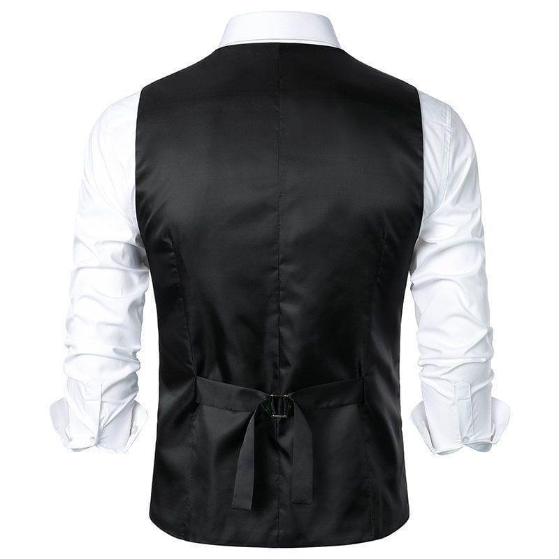 V-Neck Striped Single Breasted Vest Product Image