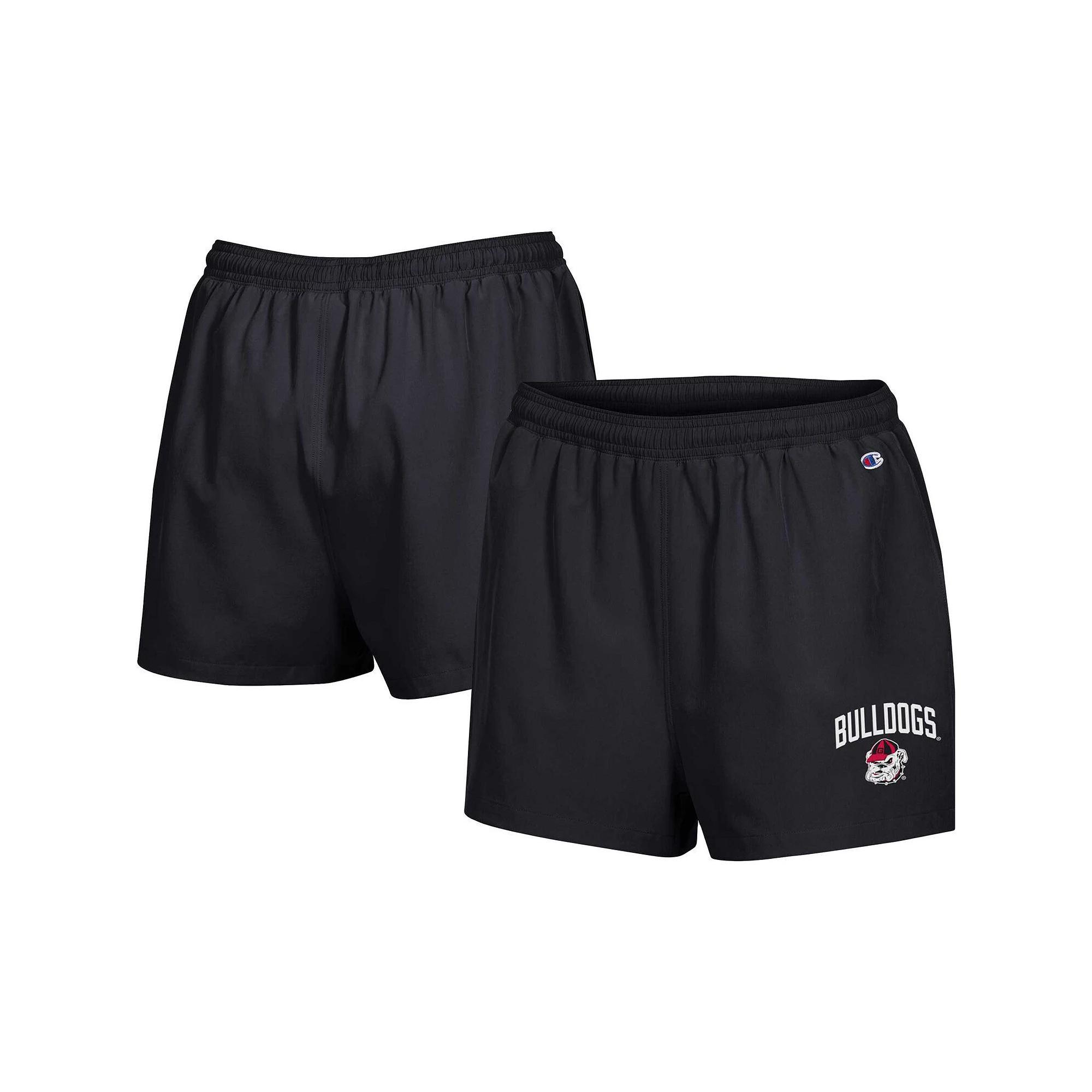 Womens Champion Georgia Bulldogs Football Fan High Waist Shorts Product Image