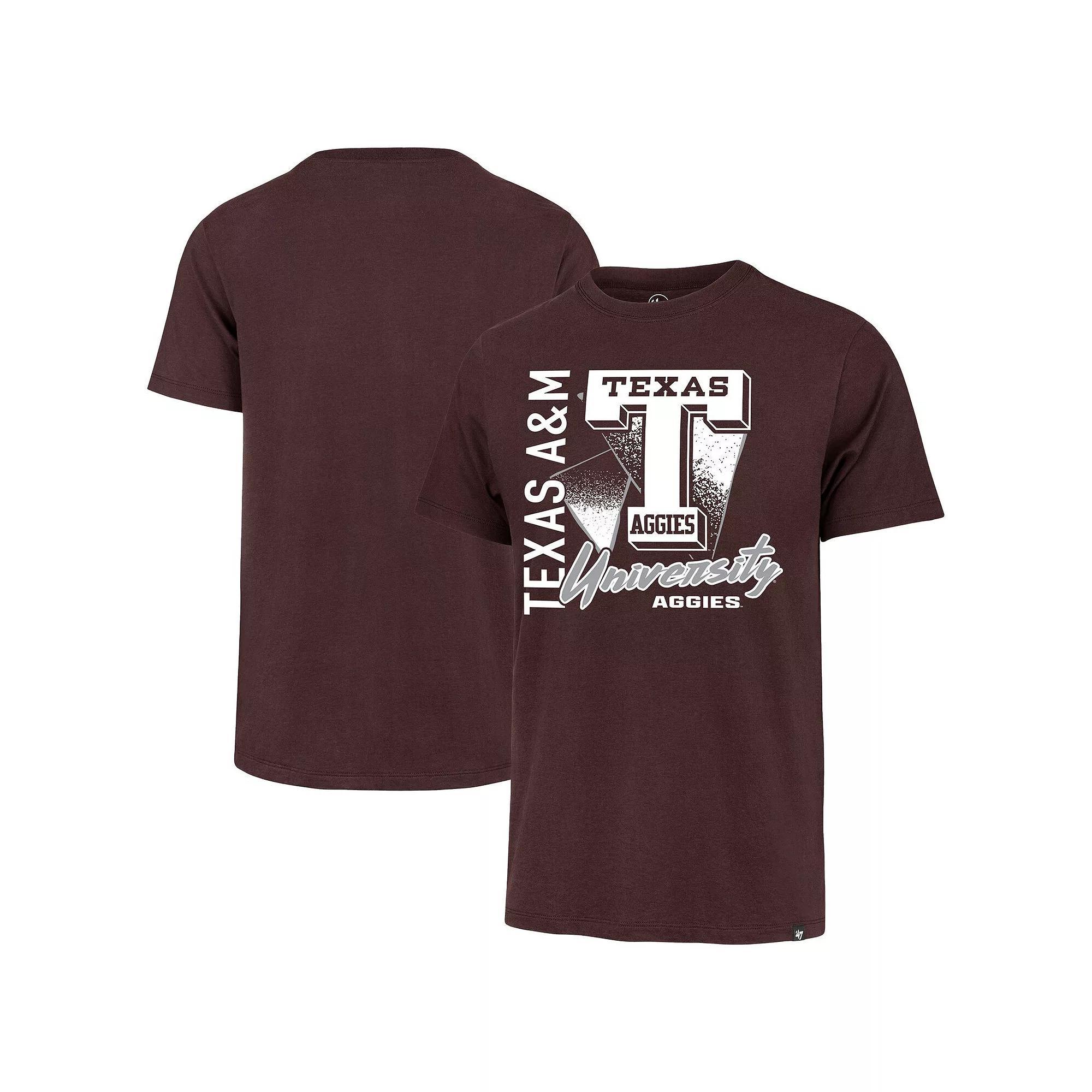 Men's '47 Maroon Texas A&M Aggies Side Arm Franklin T-Shirt, Size: XL, Red Product Image