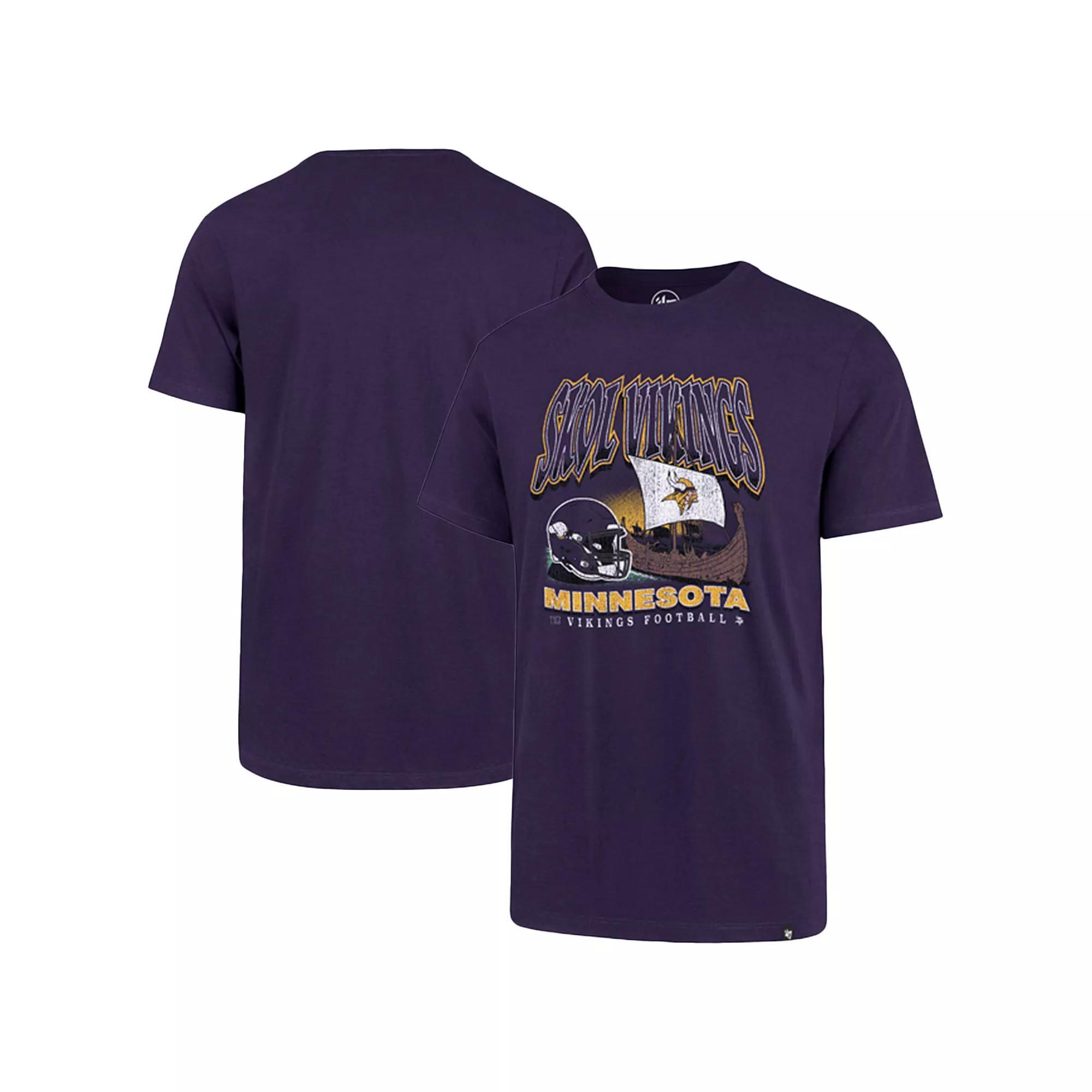 Men's '47 Purple Minnesota Vikings Regional Super Rival T-Shirt, Size: Large Product Image