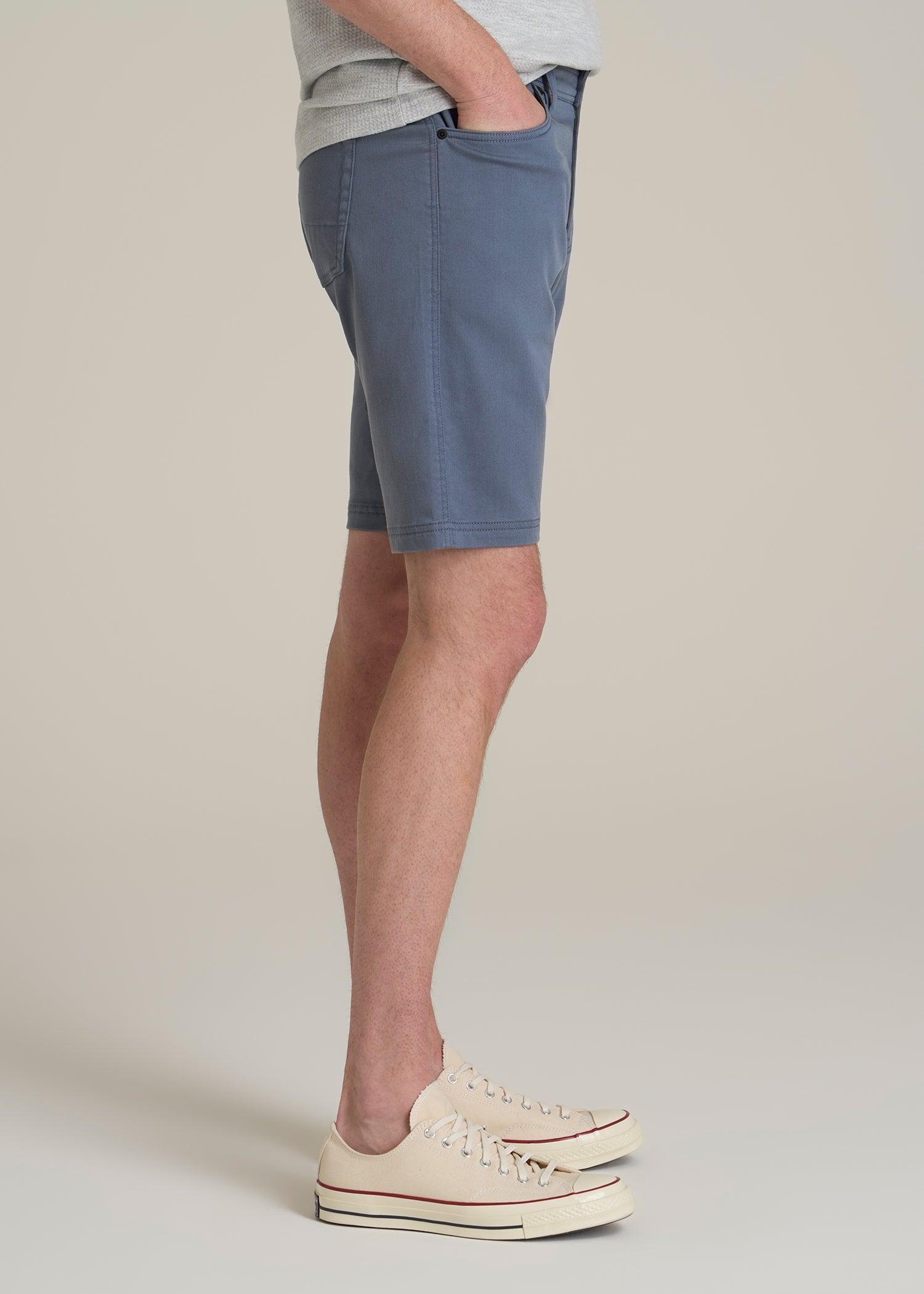 Everyday Comfort 5 Pocket Short for Tall Men in Blue Slate Product Image