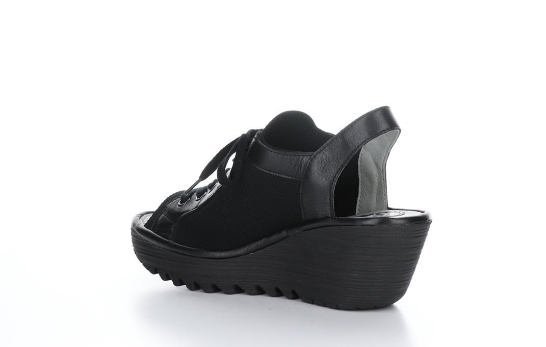 6002354   Yedu Lace-Up Wedge Leather Sandals by Fly London Product Image