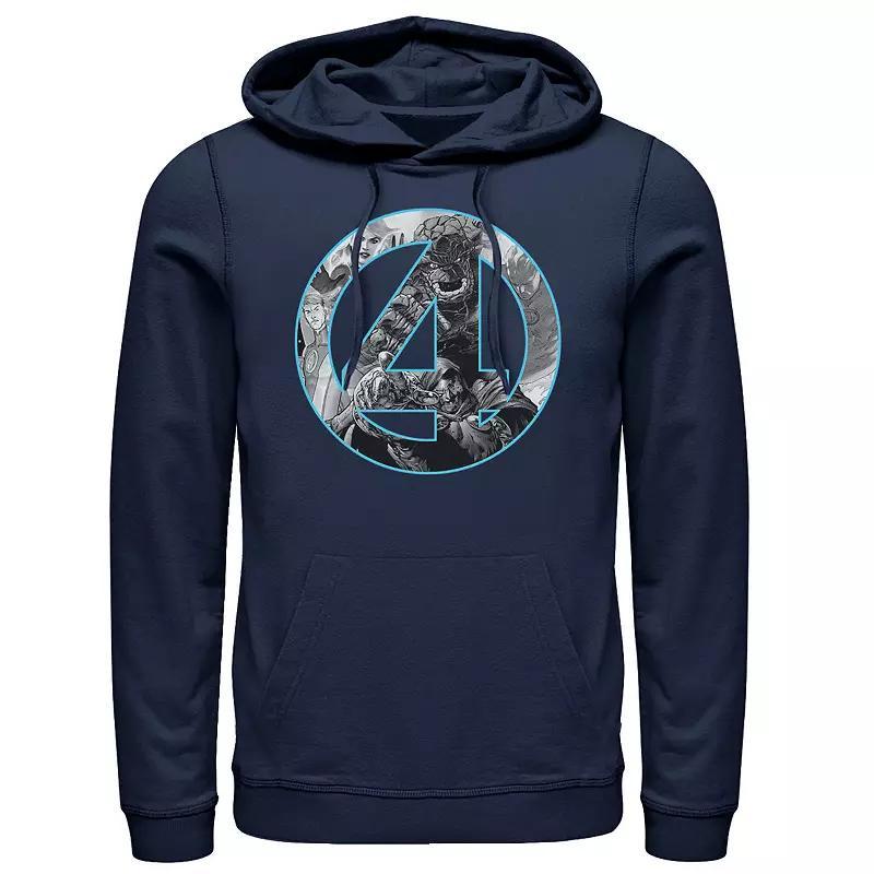 Mens Jurassic Park Road Trip Pullover Hoodie Blue Product Image