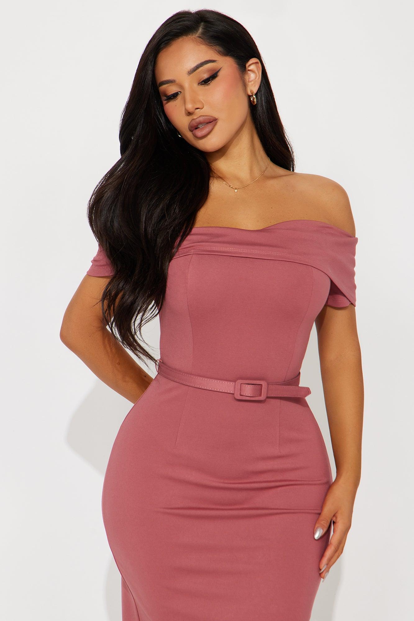 Full of Joy Midi Dress - Mauve Product Image