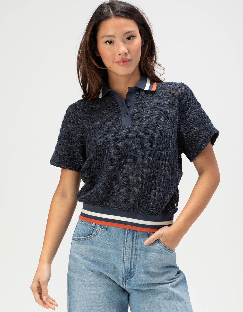 BRIXTON Retro Mesh Womens Polo Shirt Product Image