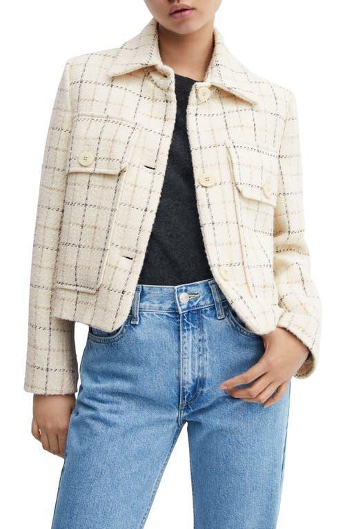 MANGO Burdeos Jacket (Ecru) Women's Jacket Product Image