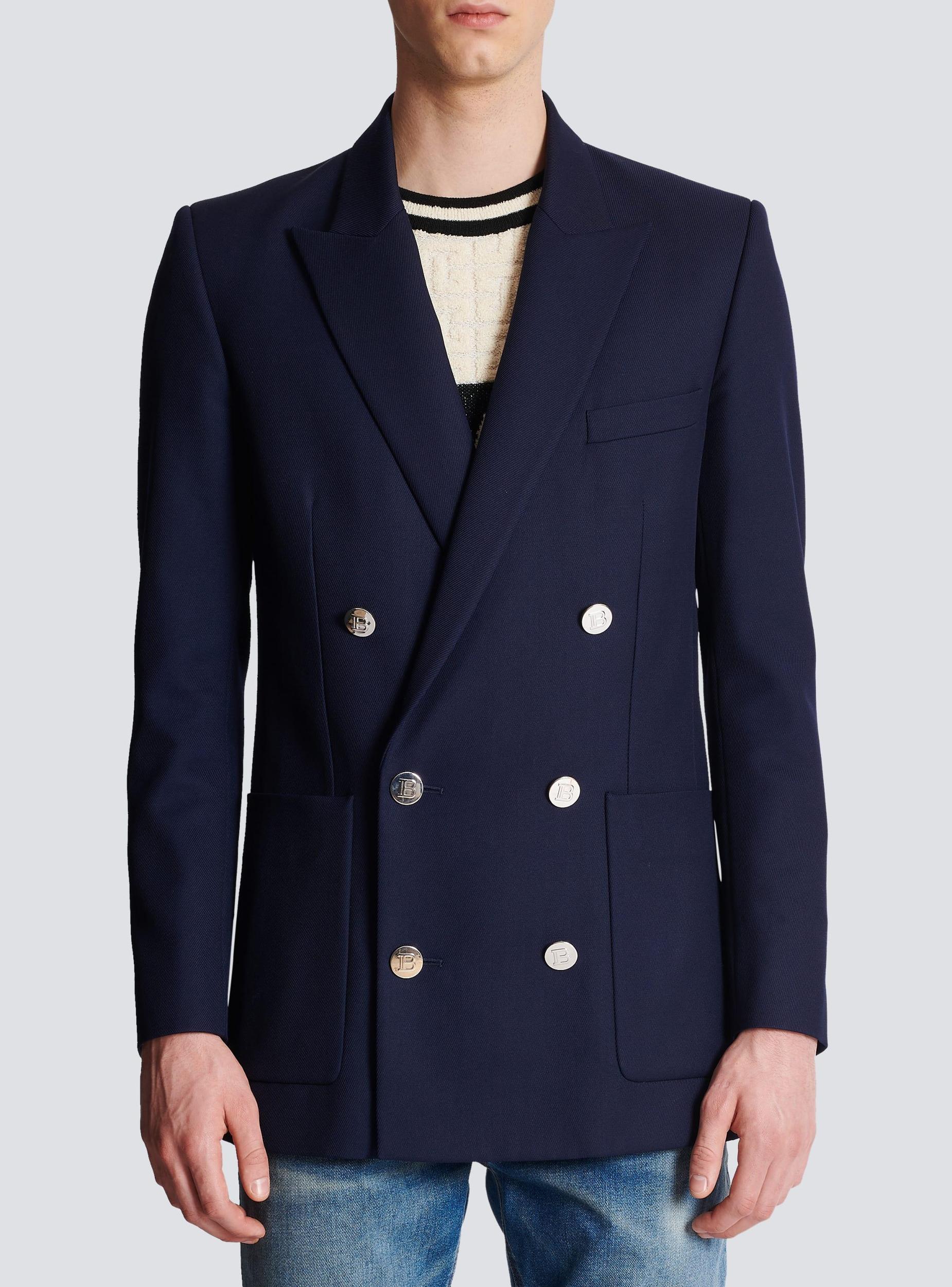 Double-breasted buttoned blazer Product Image