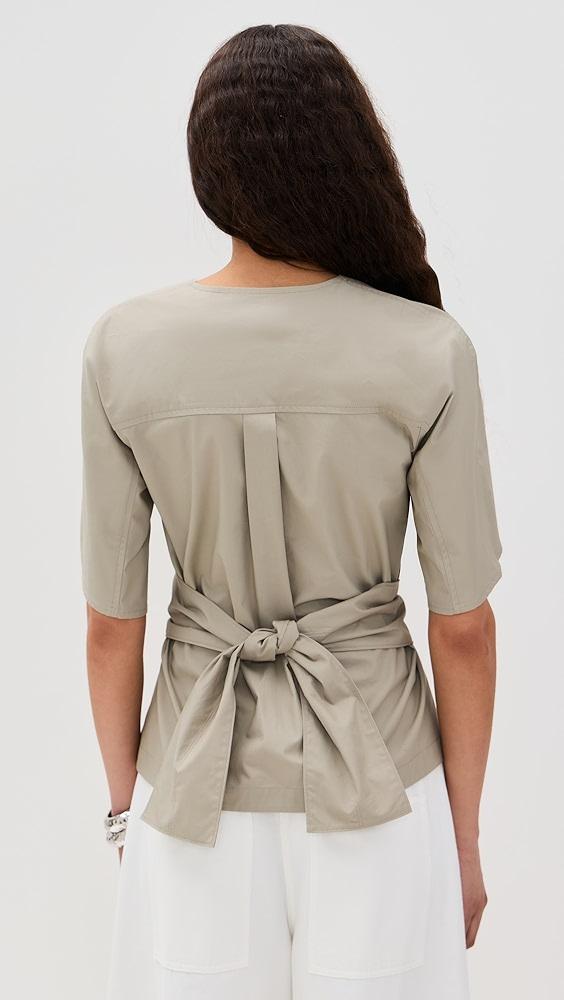 Proenza Schouler White Label Lilian Top in Brushed Poplin | Shopbop Product Image