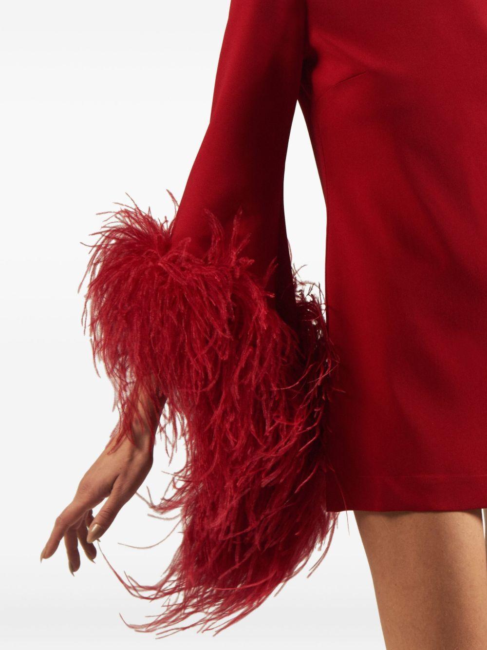 feather-cuff mini dress Product Image