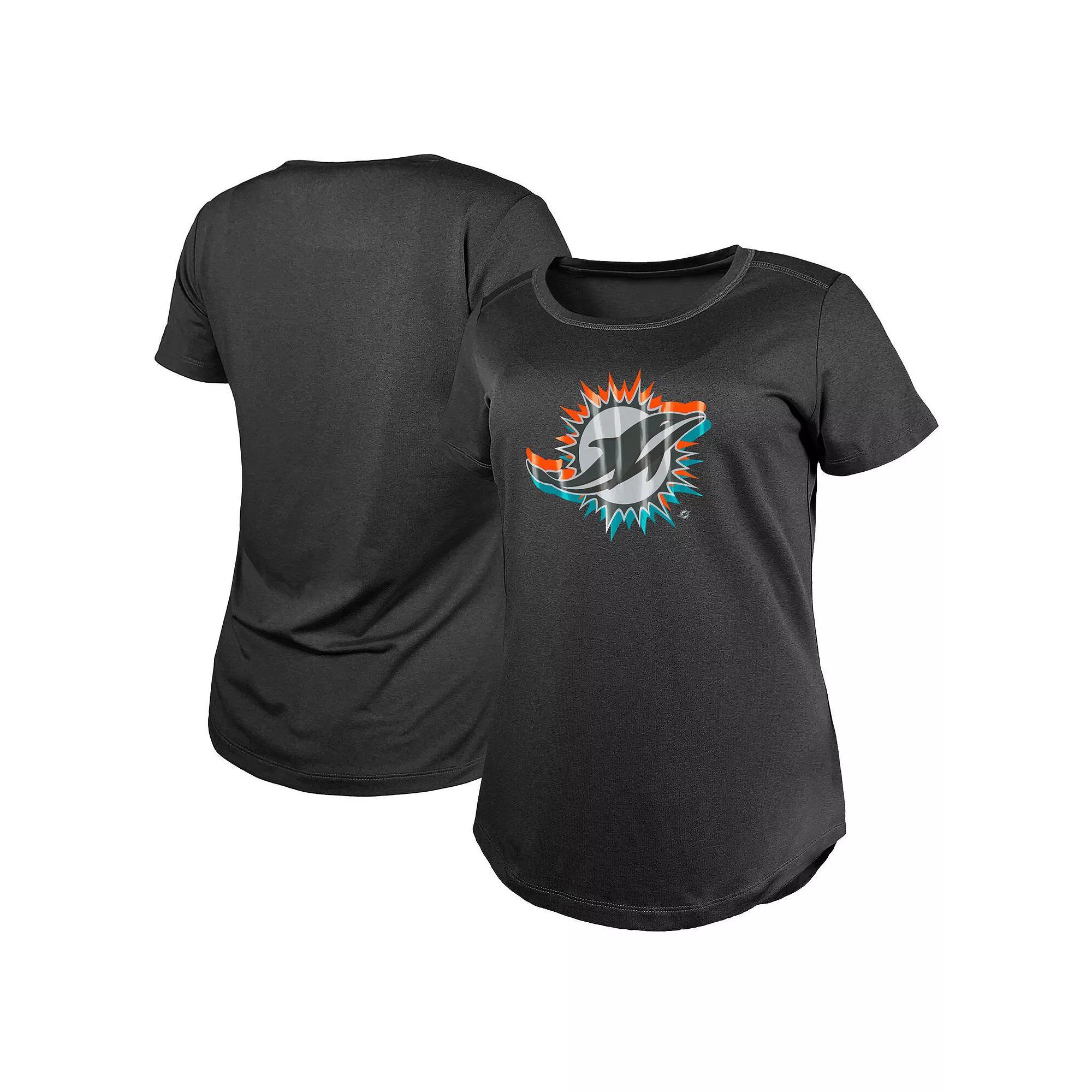 Women's New Era  Charcoal Miami Dolphins 2024 NFL Draft T-Shirt, Size: 2XL Product Image