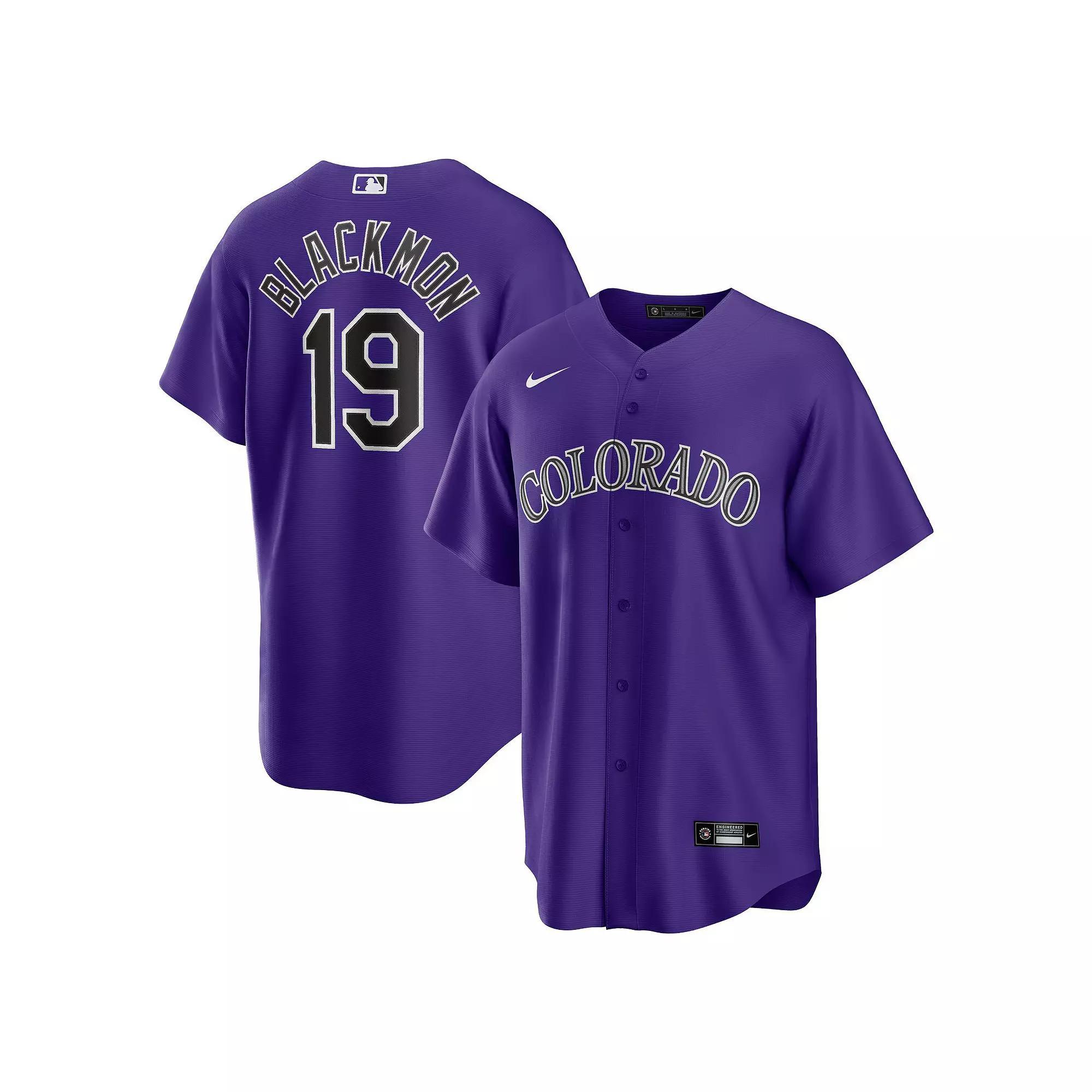 Mens Nike Charlie Blackmon Colorado Rockies Alternate Replica Player Name Jersey Product Image