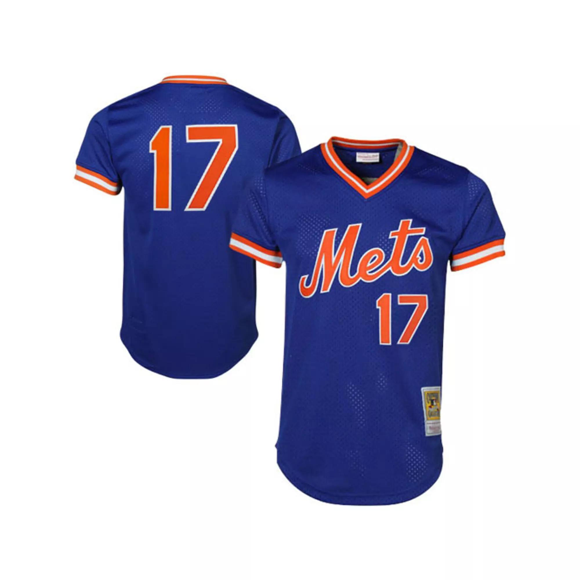 Mens Mitchell & Ness Keith Hernandez Royal New York Mets Cooperstown Mesh Batting Practice Jersey Product Image