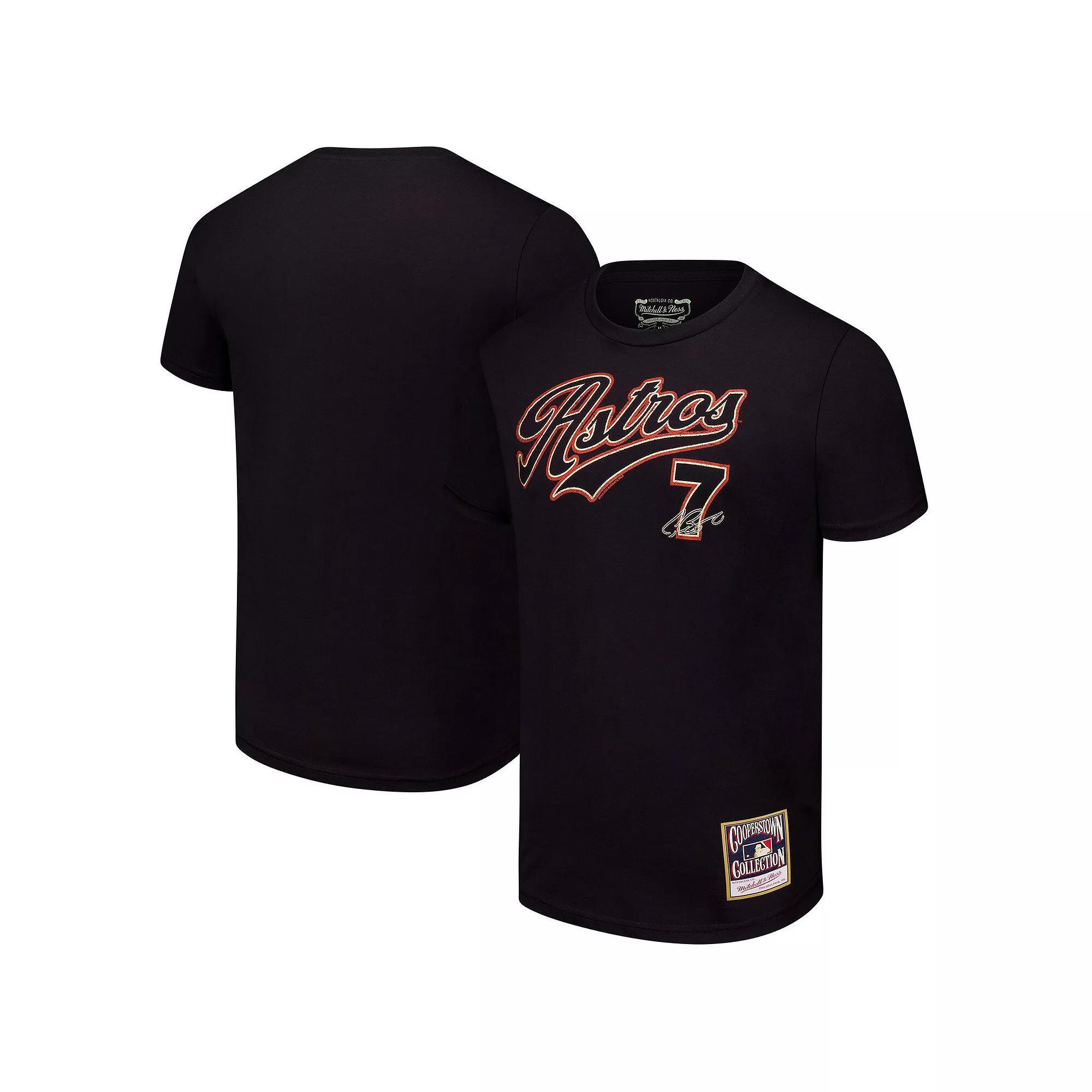 Men's Mitchell & Ness Craig Biggio Black Houston Astros Cooperstown Collection Player T-Shirt, Size: Large Product Image