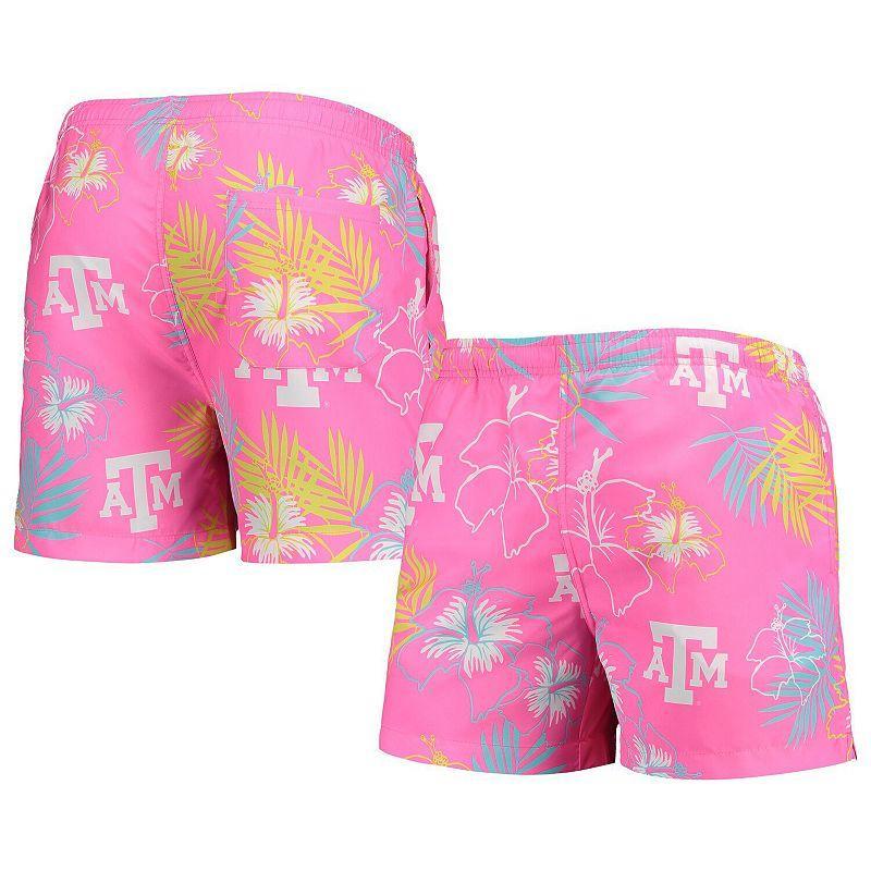 Mens FOCO Texas A&M Aggies Neon Floral Swim Trunks Product Image