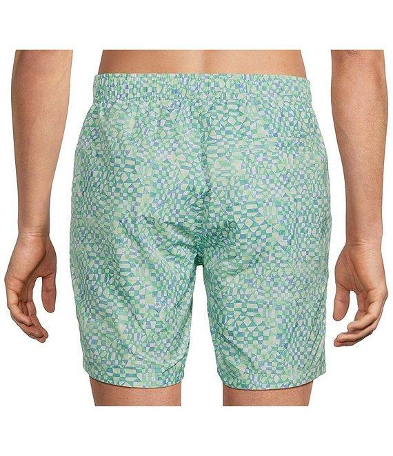 Scotch & Soda Allover Print 6#double; Inseam Swim Trunks Product Image