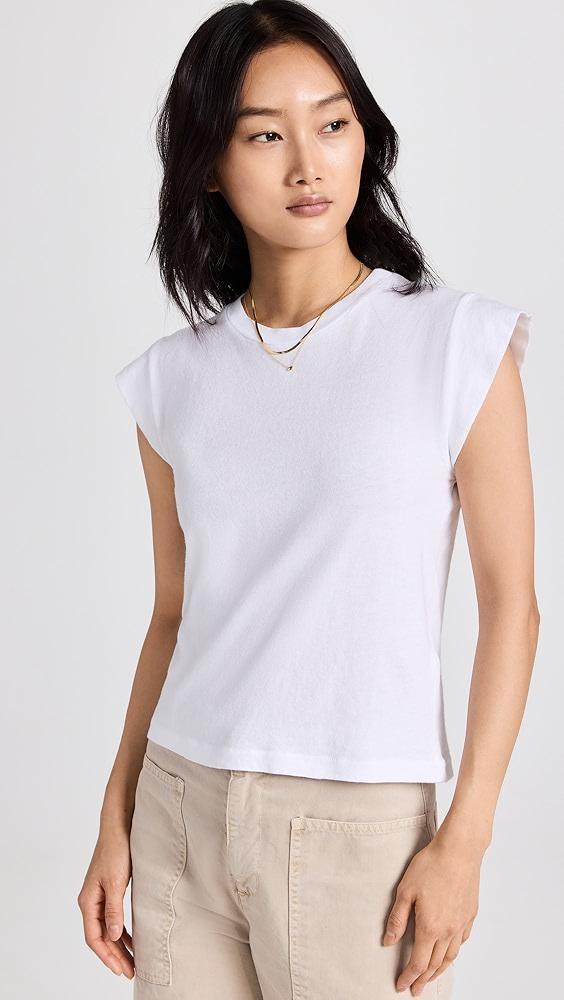 THE GREAT. The Peak Shoulder Tee | Shopbop Product Image