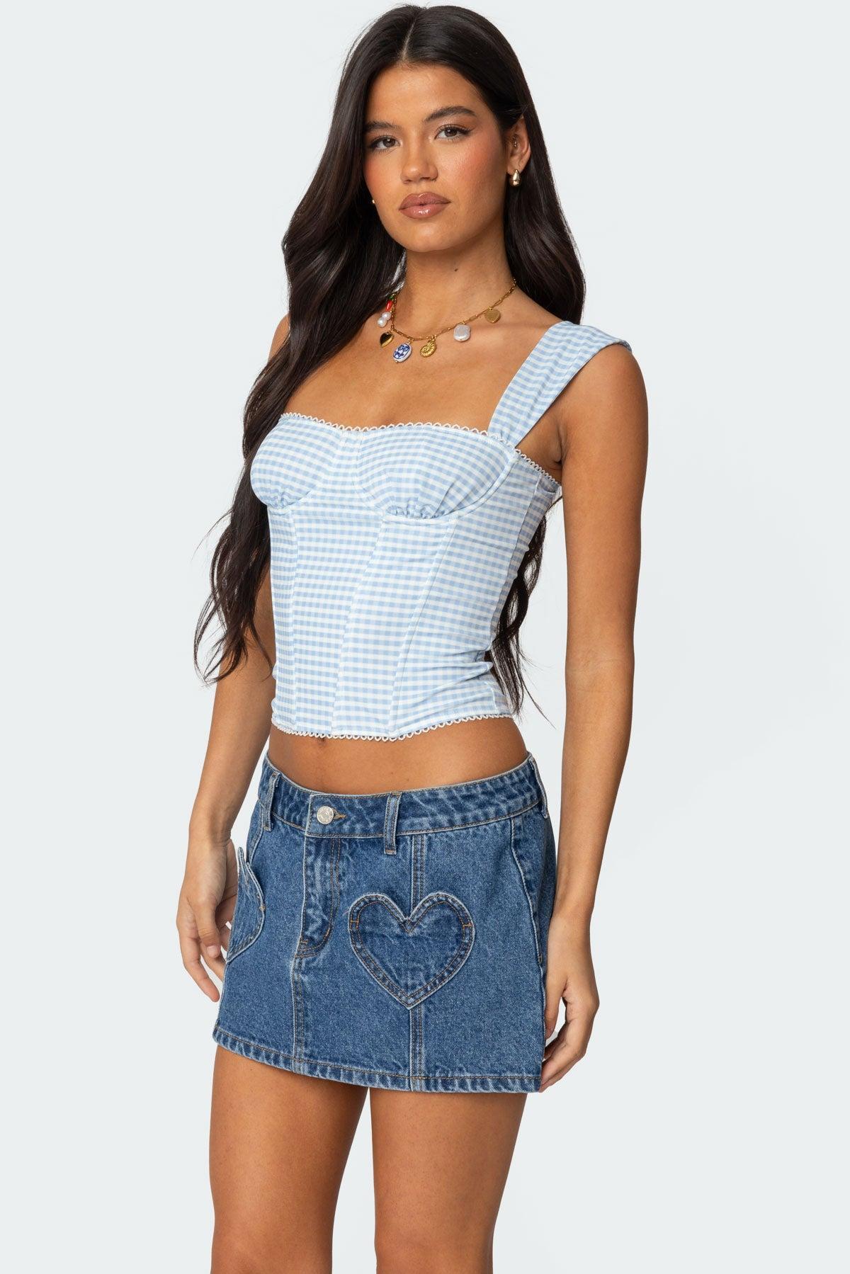 Marcella Wide Strap Mesh Corset Product Image