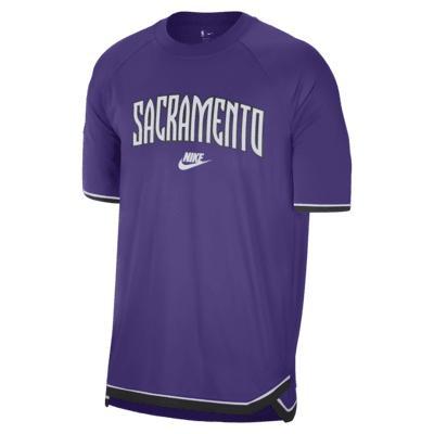 Sacramento Kings Hardwood Classics Nike Men's Dri-FIT NBA Short-Sleeve Pregame Top Product Image