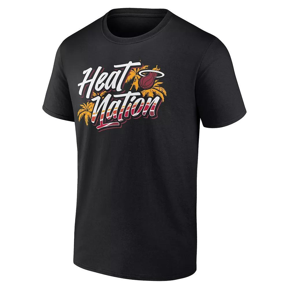 Men's NBA Miami Heat Nation Graphic Tee, Size: XXL, Black Product Image