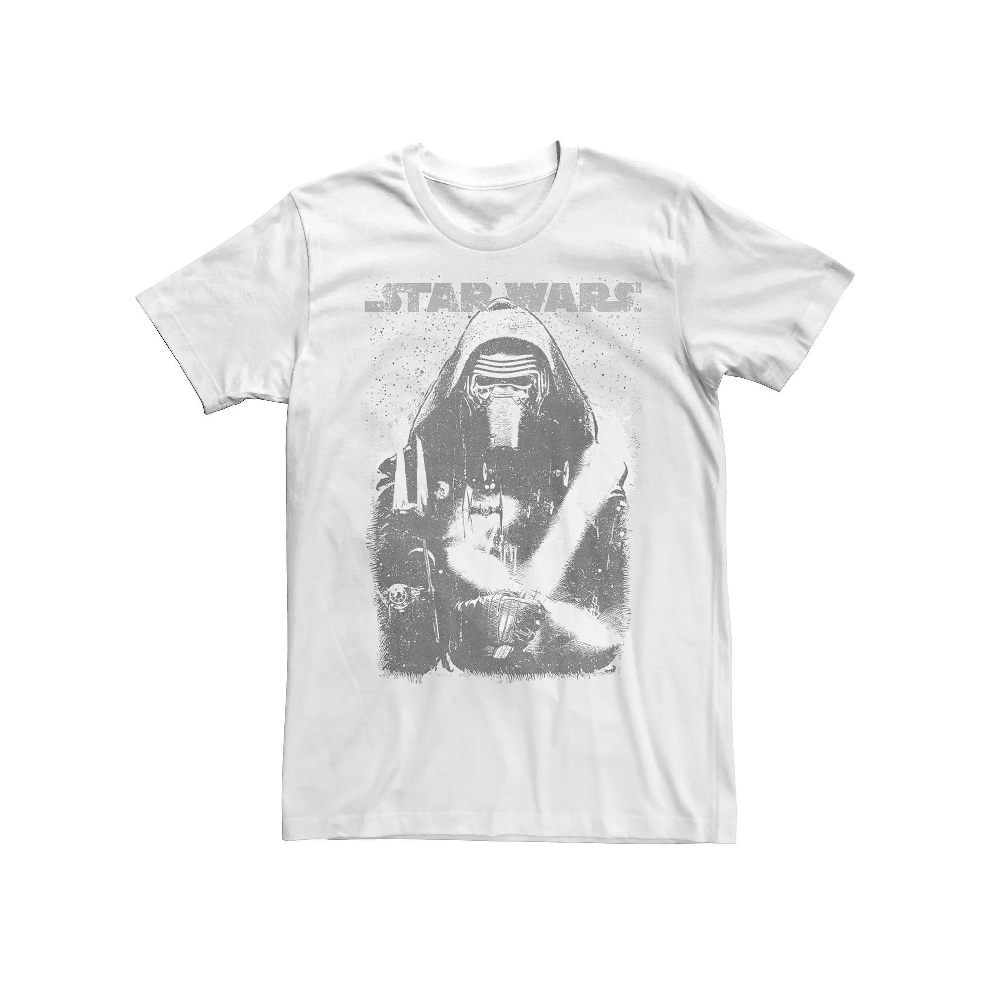 Men's Star Wars Kylo Ren Faded Portrait Tee, Size: 3XL, Red Grey Product Image