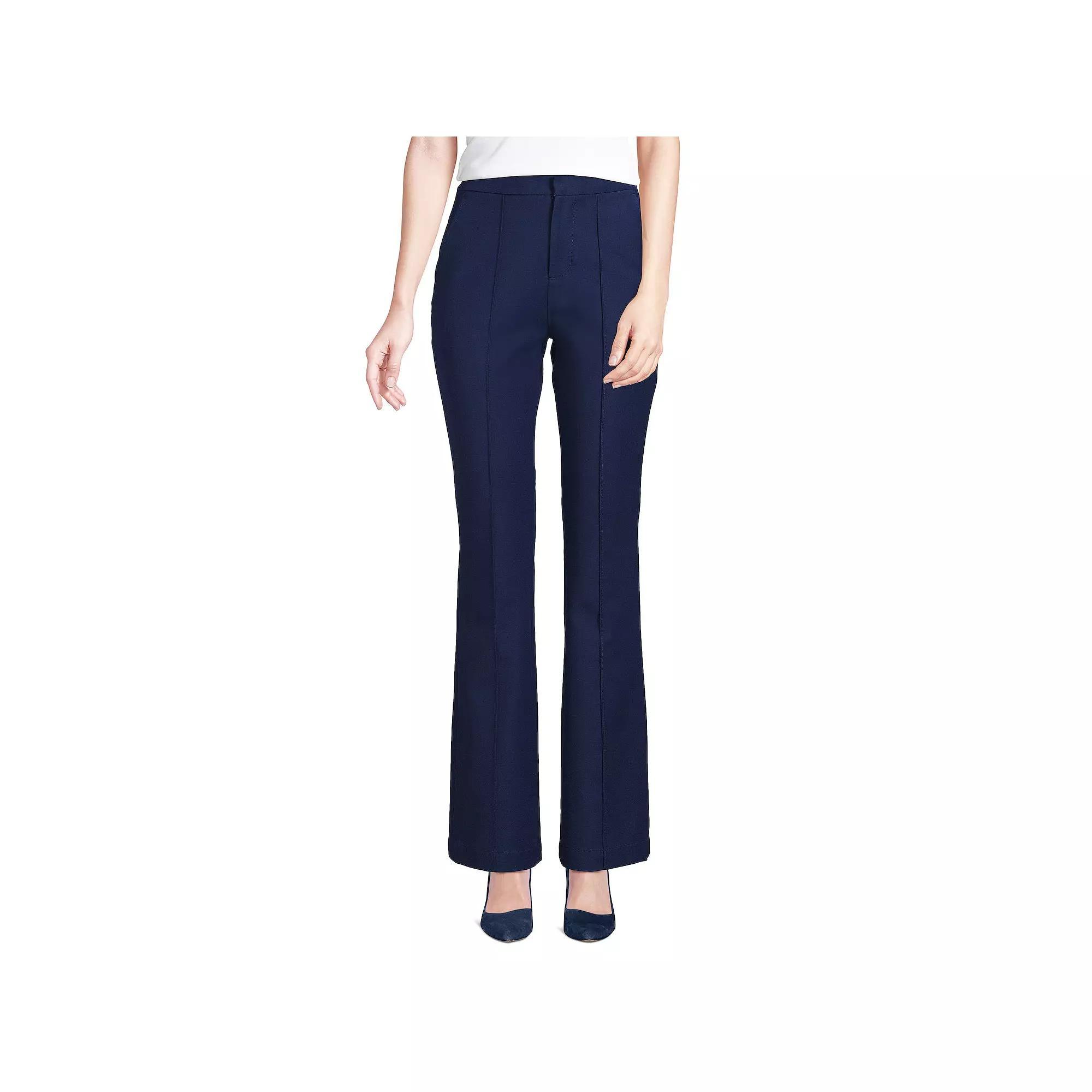 Women's Lands' End High-Rise Stretchy Bootcut Pants, Size: 6, Deep  Blue Product Image