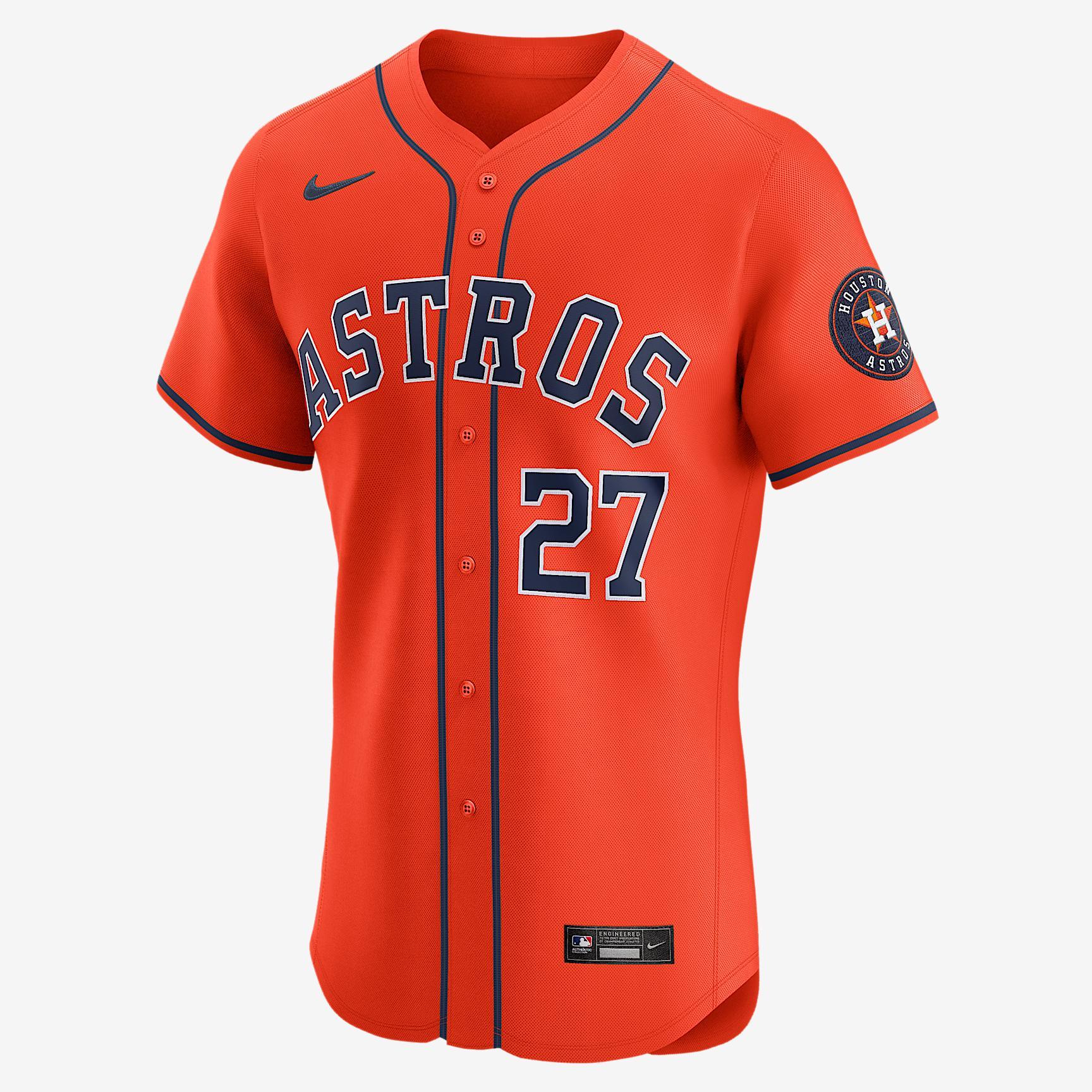 Jose Altuve Houston Astros Men's Nike Dri-FIT ADV MLB Elite Jersey Product Image