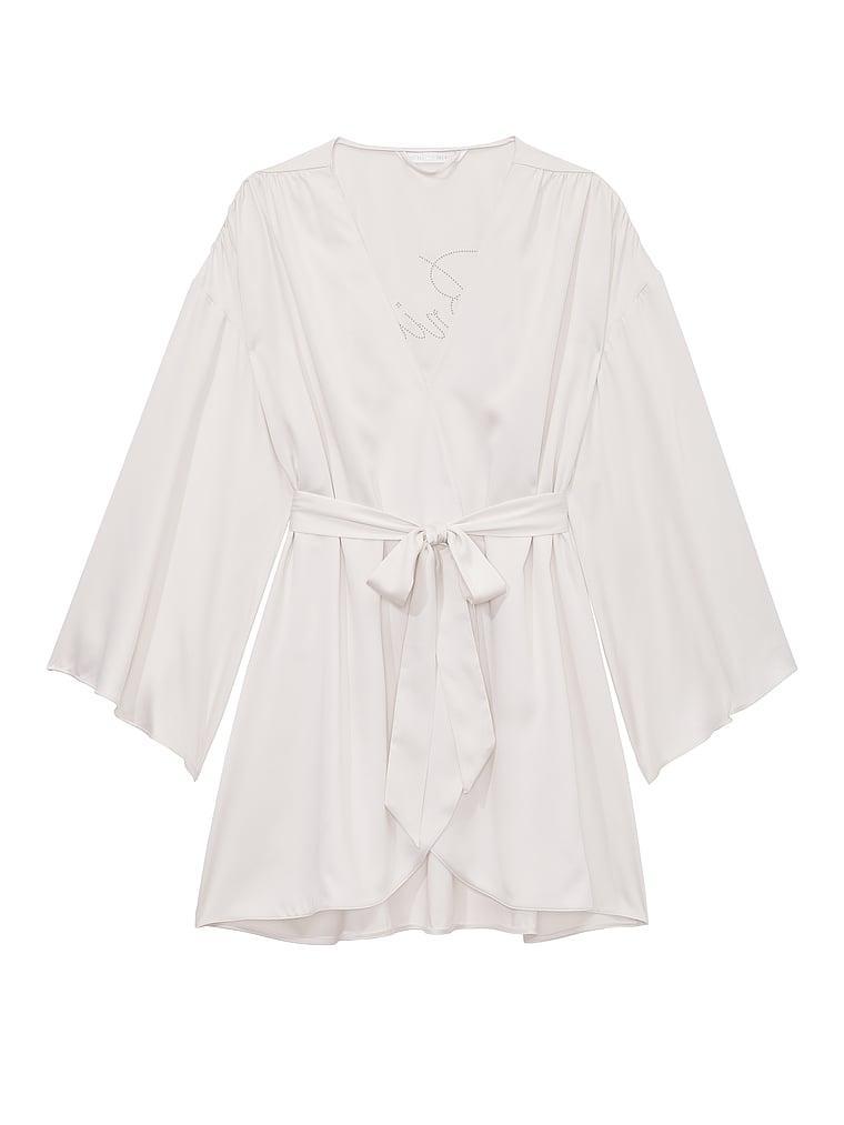 Short Satin Robe Product Image