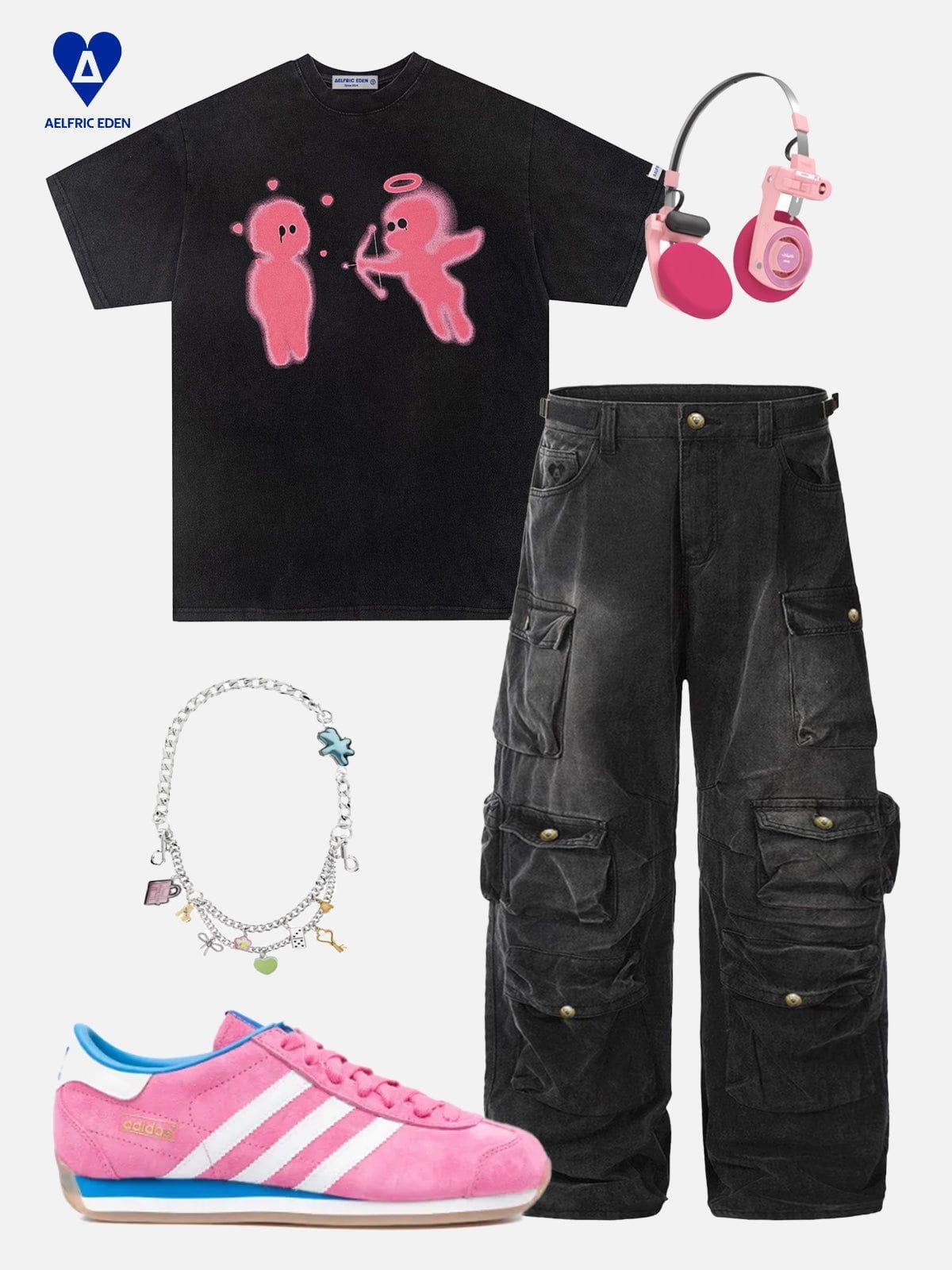 Aelfric Eden Multi Pocket Baggy Jeans Product Image