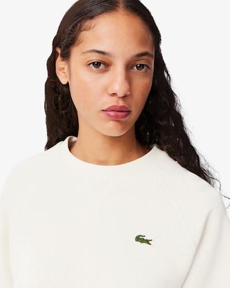 Women's Crew Neck Piqué Sweatshirt Product Image