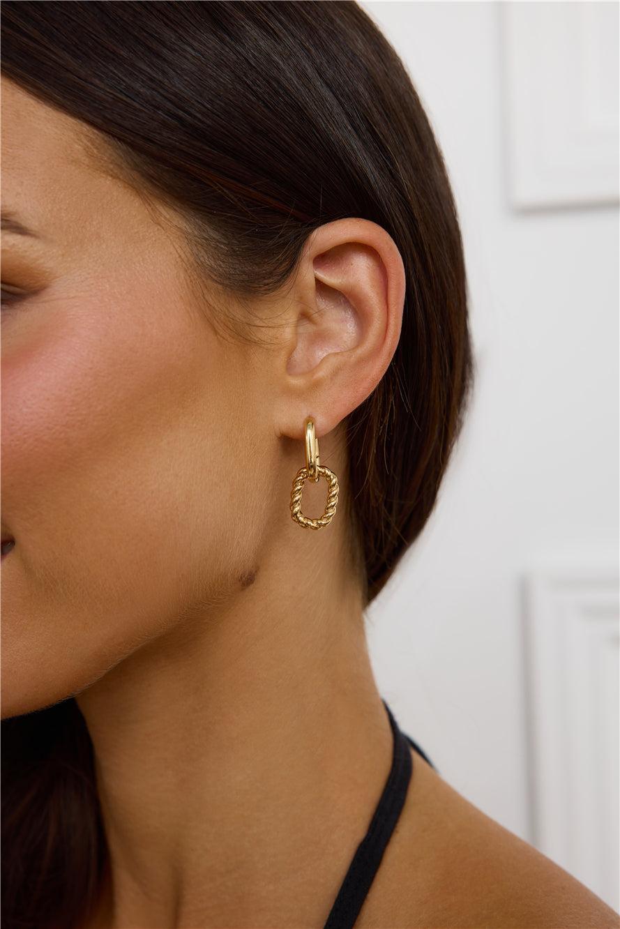 Stylist Choice Earrings Gold Product Image