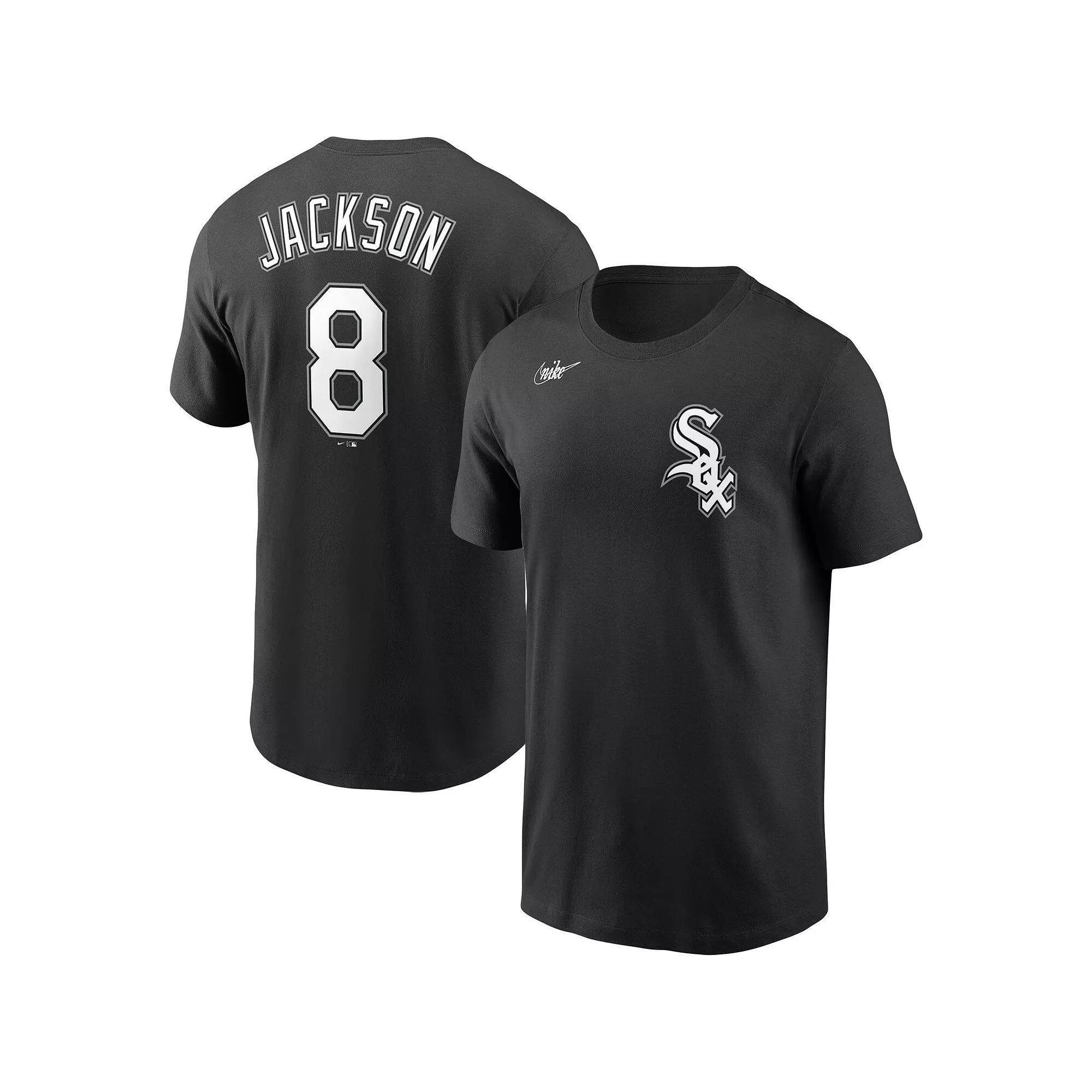 Men's Nike Bo Jackson Black Chicago White Sox Cooperstown Collection Name & Number T-Shirt, Size: Medium Product Image