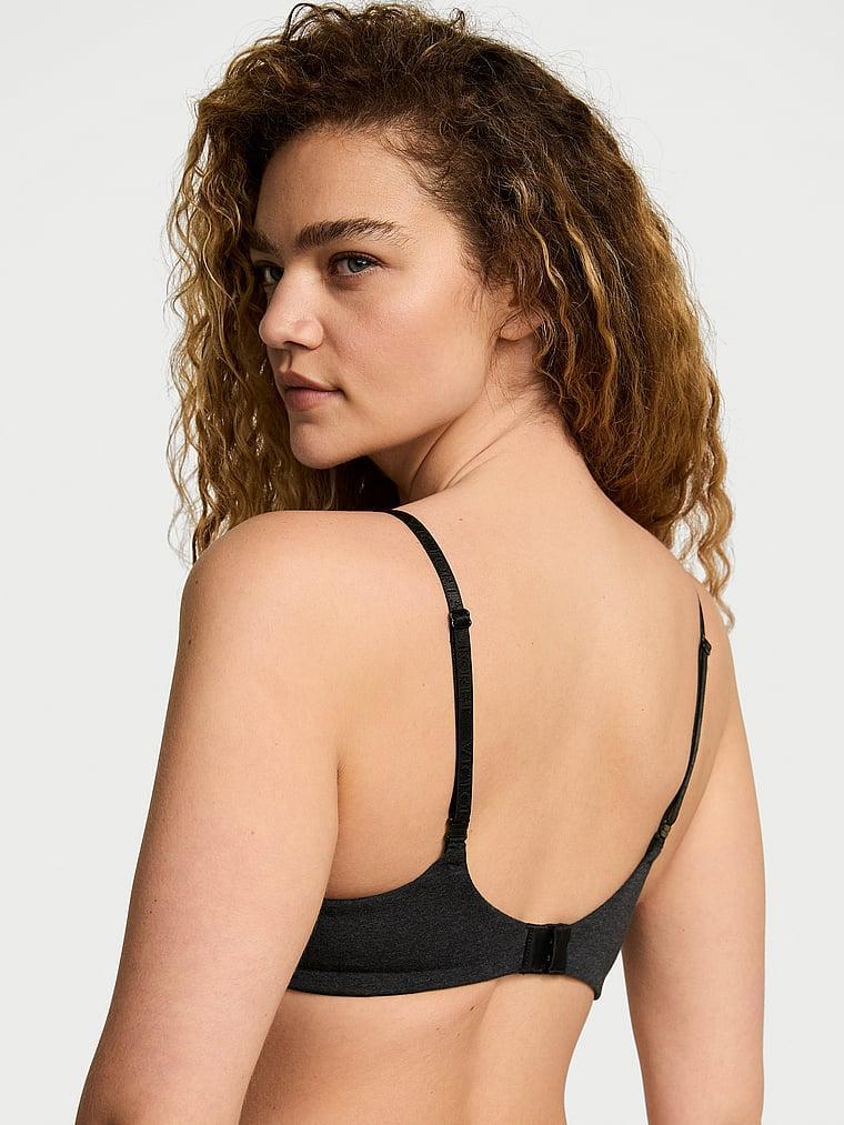 Cotton Logo Hardware Lightly Lined Wireless Bra Product Image