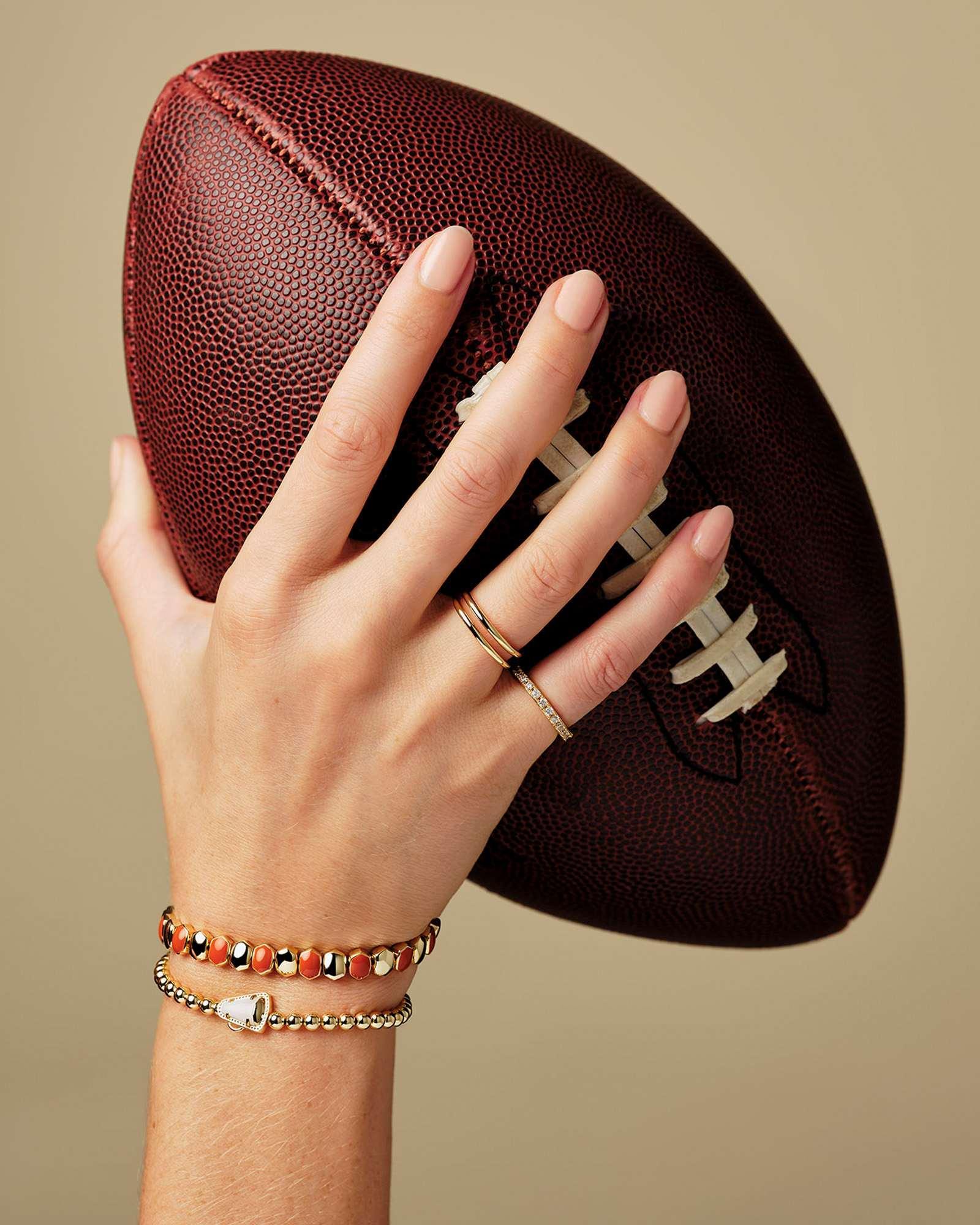 Daphne Enamel Gold Stretch Bracelet Product Image