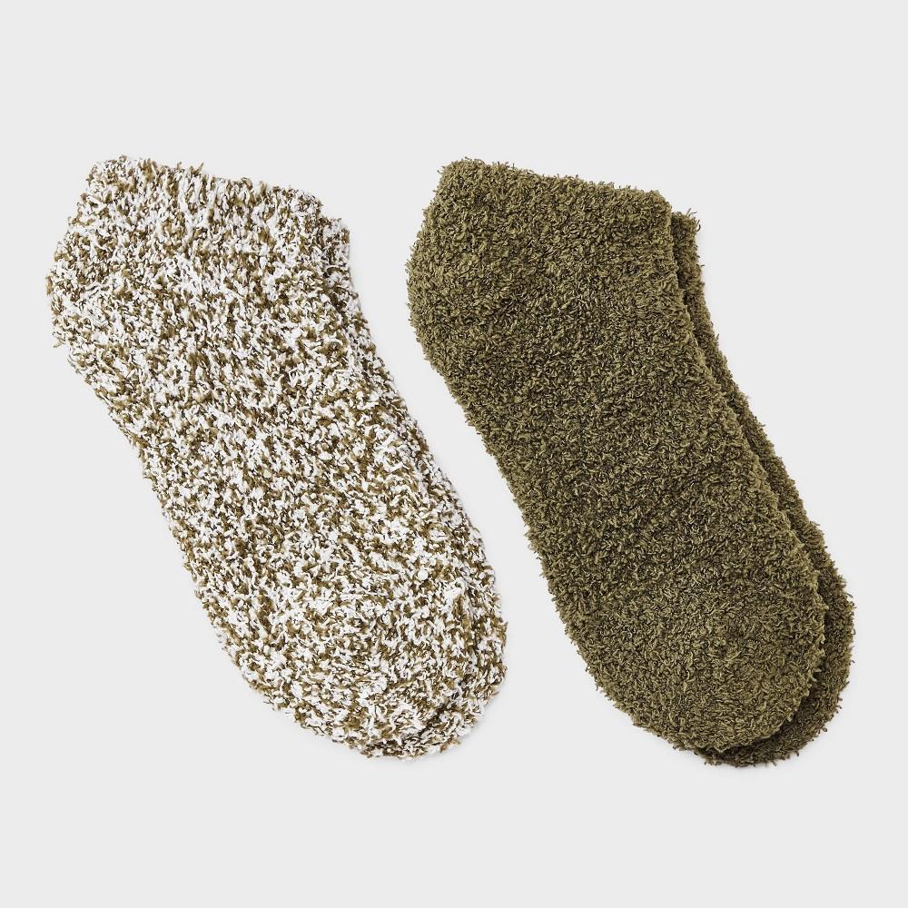 Womens Marled 2pk Cozy Low Cut Socks - Auden 4-10: Recycled Polyester, Spandex, Knit, Machine Washable Product Image