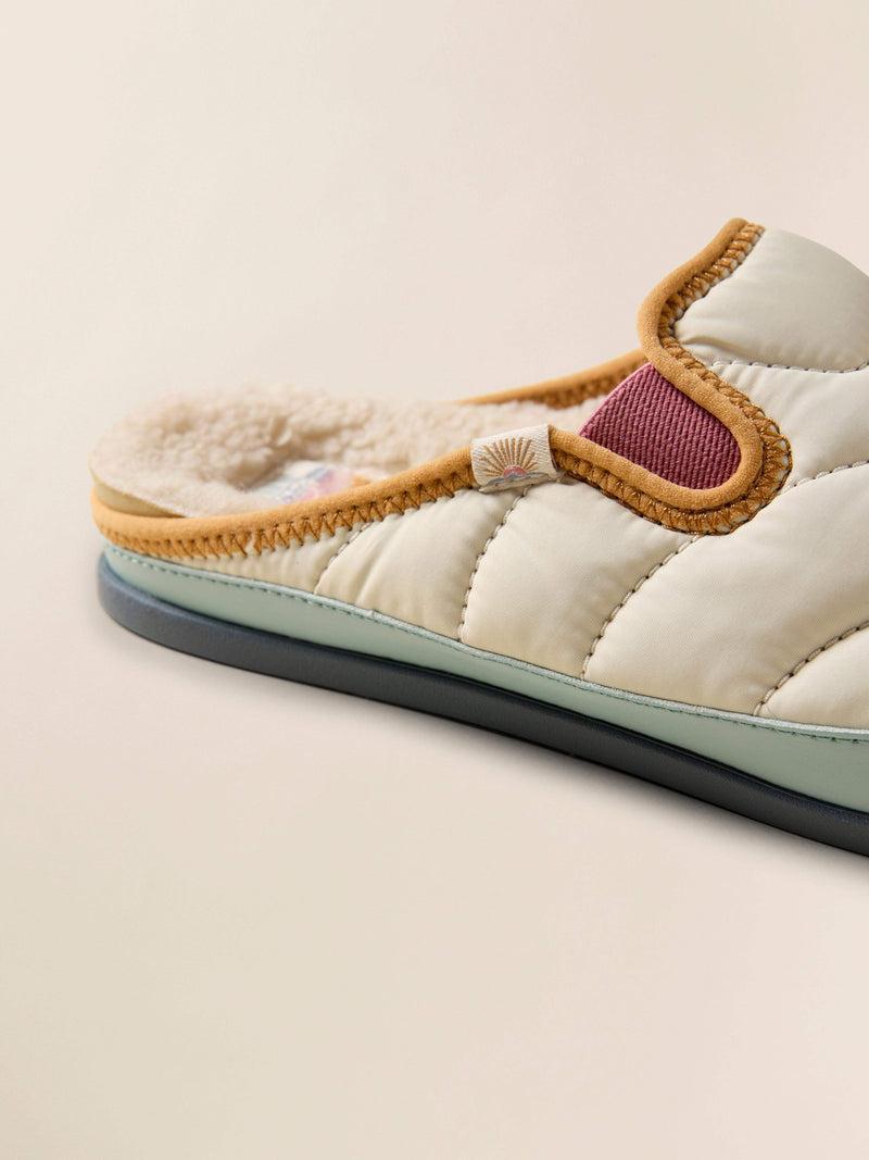 Faherty X Reef Women's Slipper Scuff - Ivory Product Image