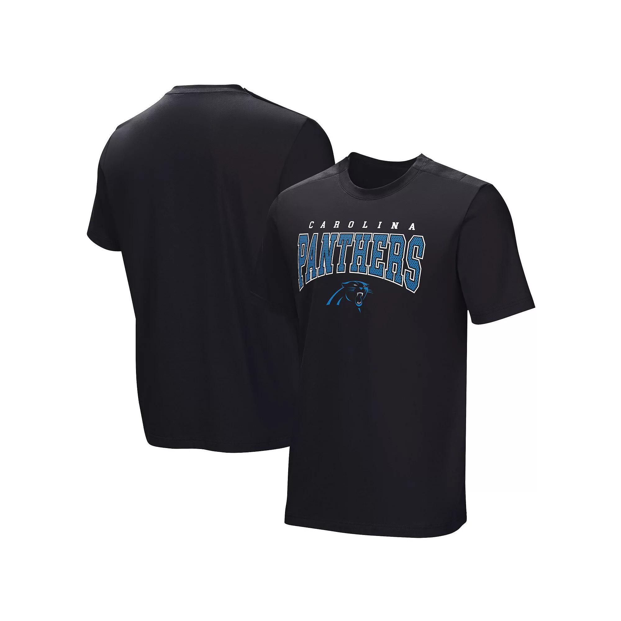 Men's  Black Carolina Panthers Home Team Adaptive T-Shirt, Size: Medium Product Image