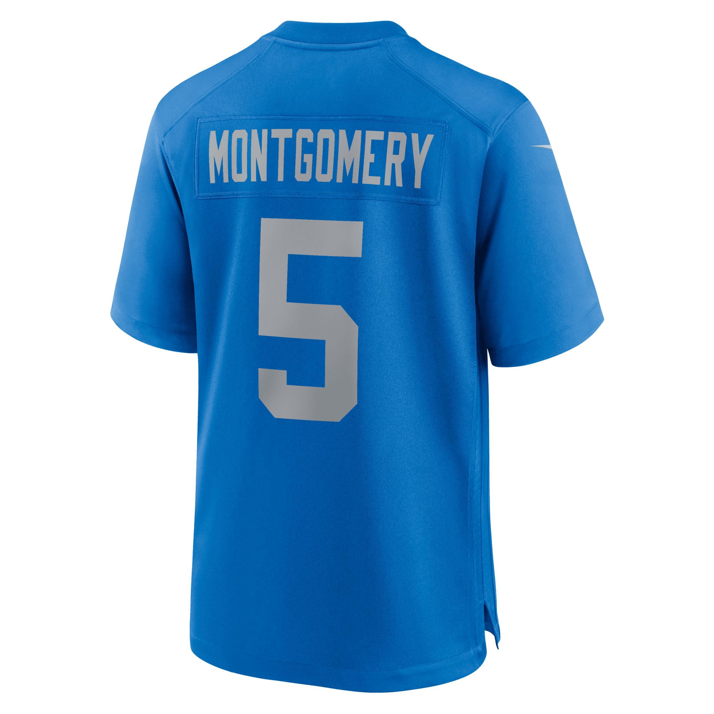 Men's Nike David Montgomery  Blue Detroit Lions Alternate Game Jersey, Size: 2XL Product Image