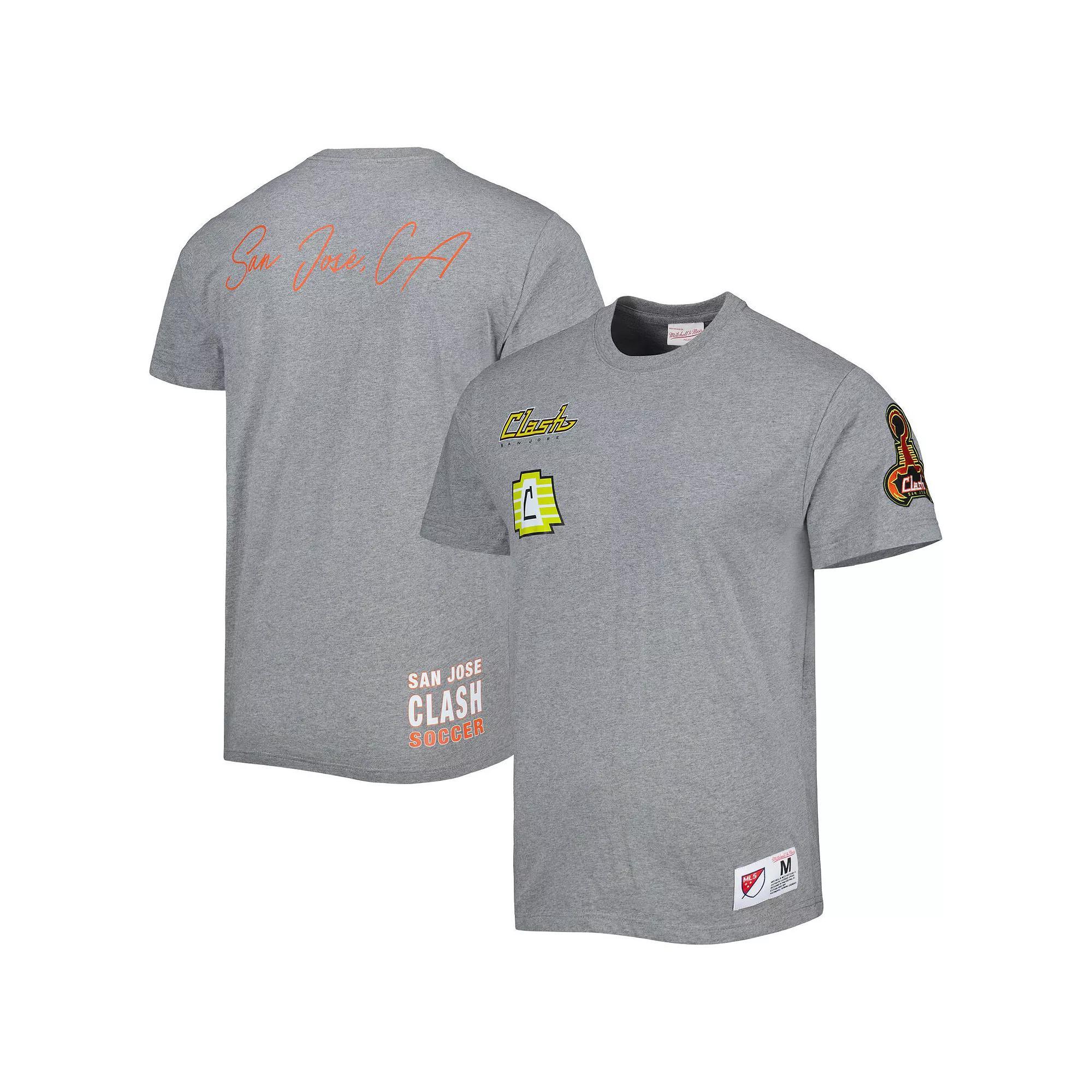Men's Mitchell & Ness Gray San Jose Earthquakes City Tee, Size: Medium, Sje Grey Product Image