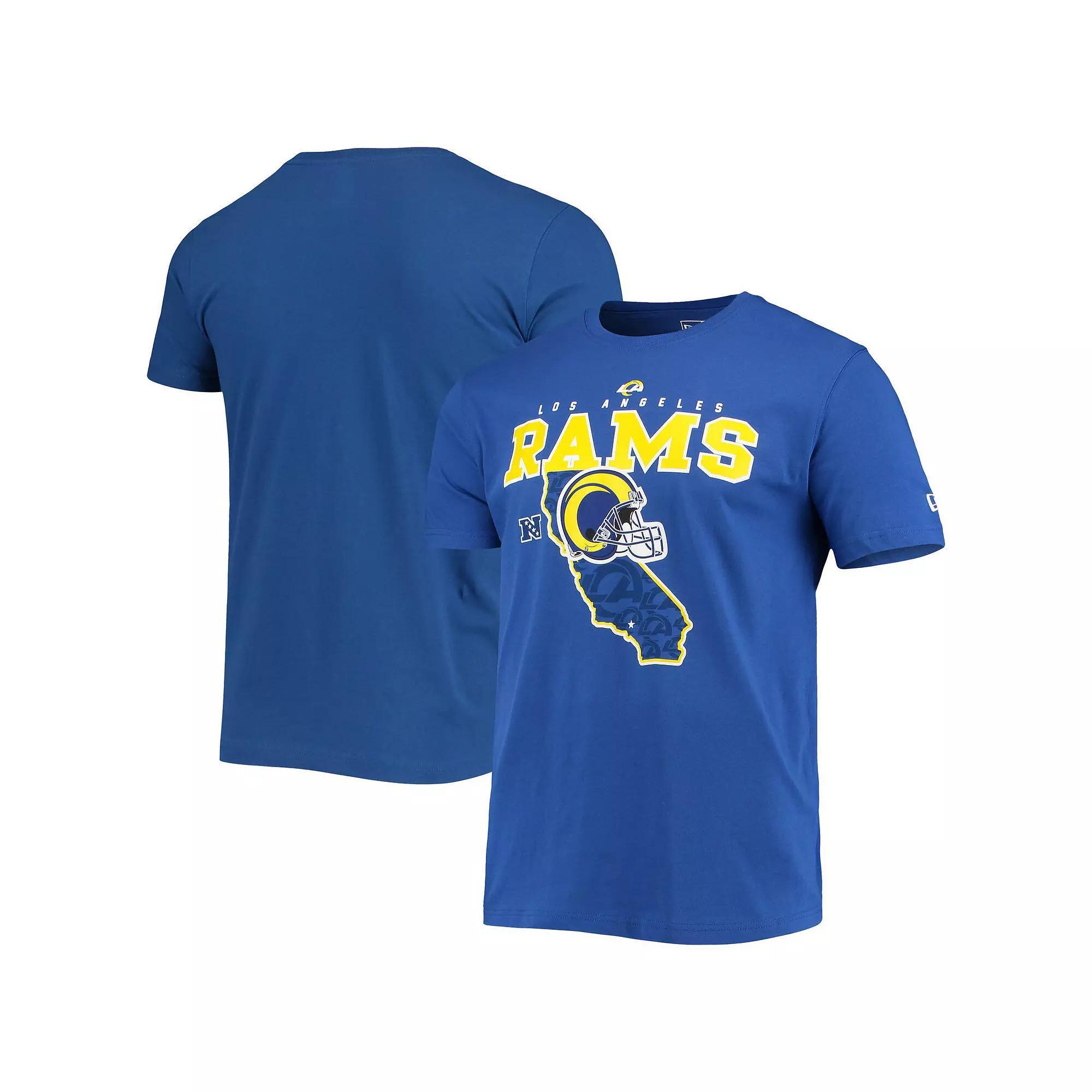 Men's New Era Royal Los Angeles Rams Local Pack T-Shirt, Size: XL, Blue Product Image