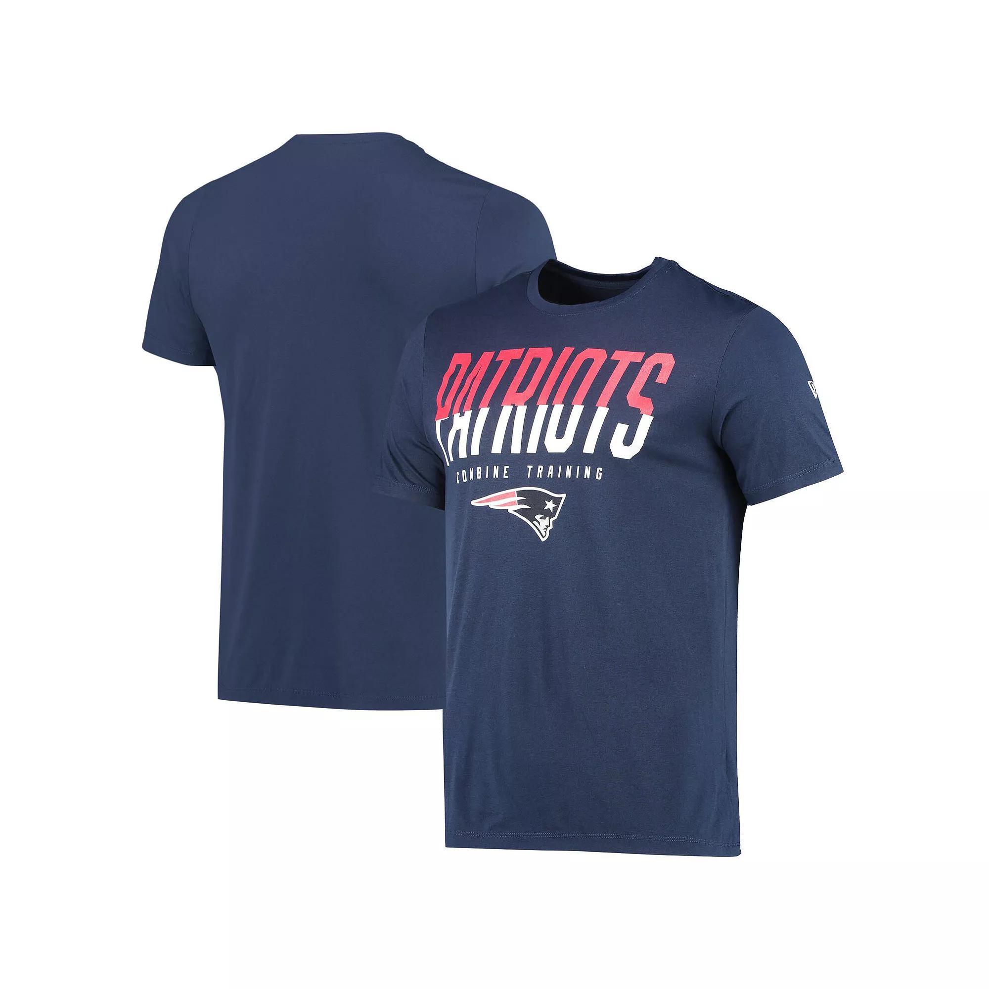 Men's New Era Navy New England Patriots Combine Authentic Big Stage T-Shirt, Size: 2XL, Blue Product Image