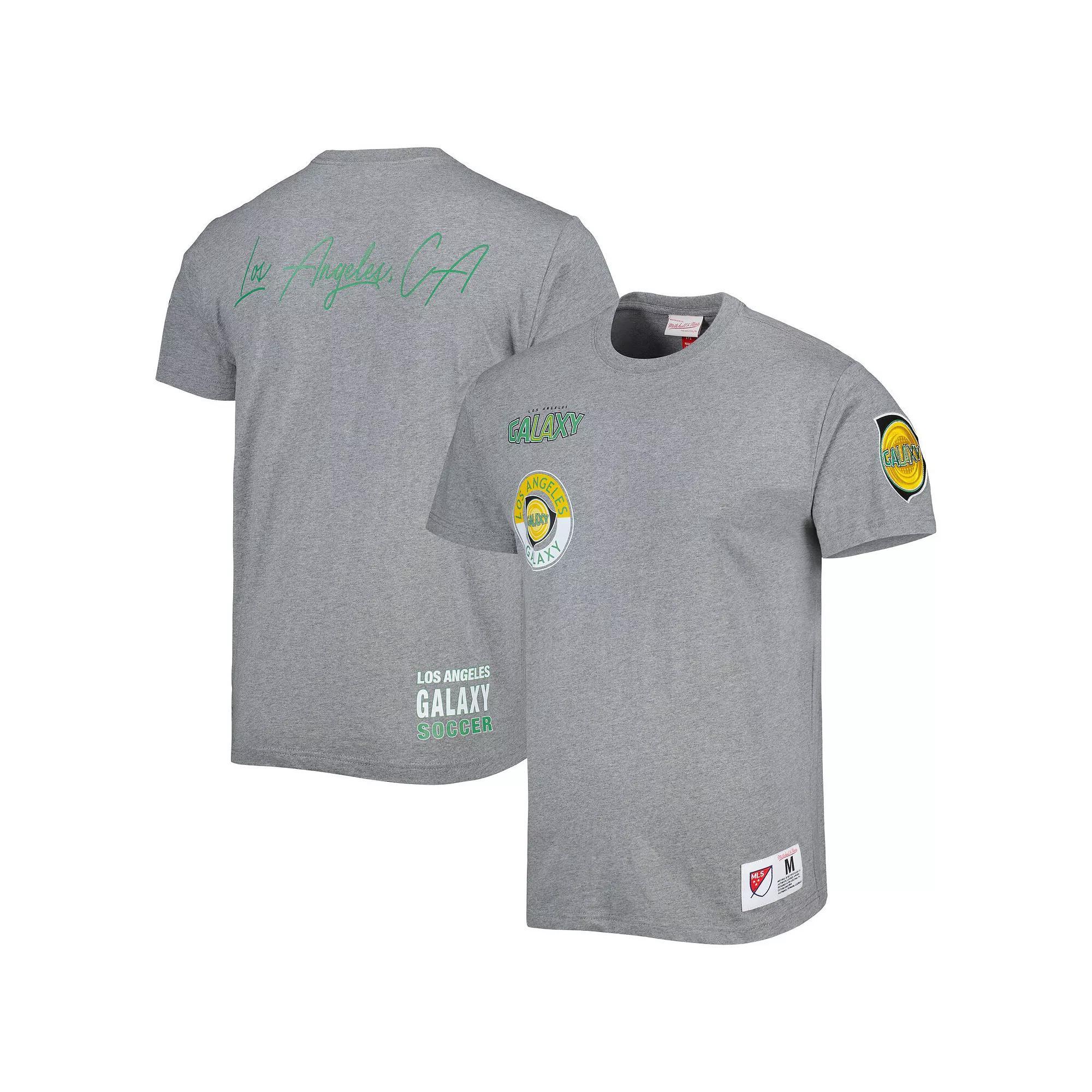 Men's Mitchell & Ness Gray LA Galaxy City Tee, Size: Large, Grey Product Image
