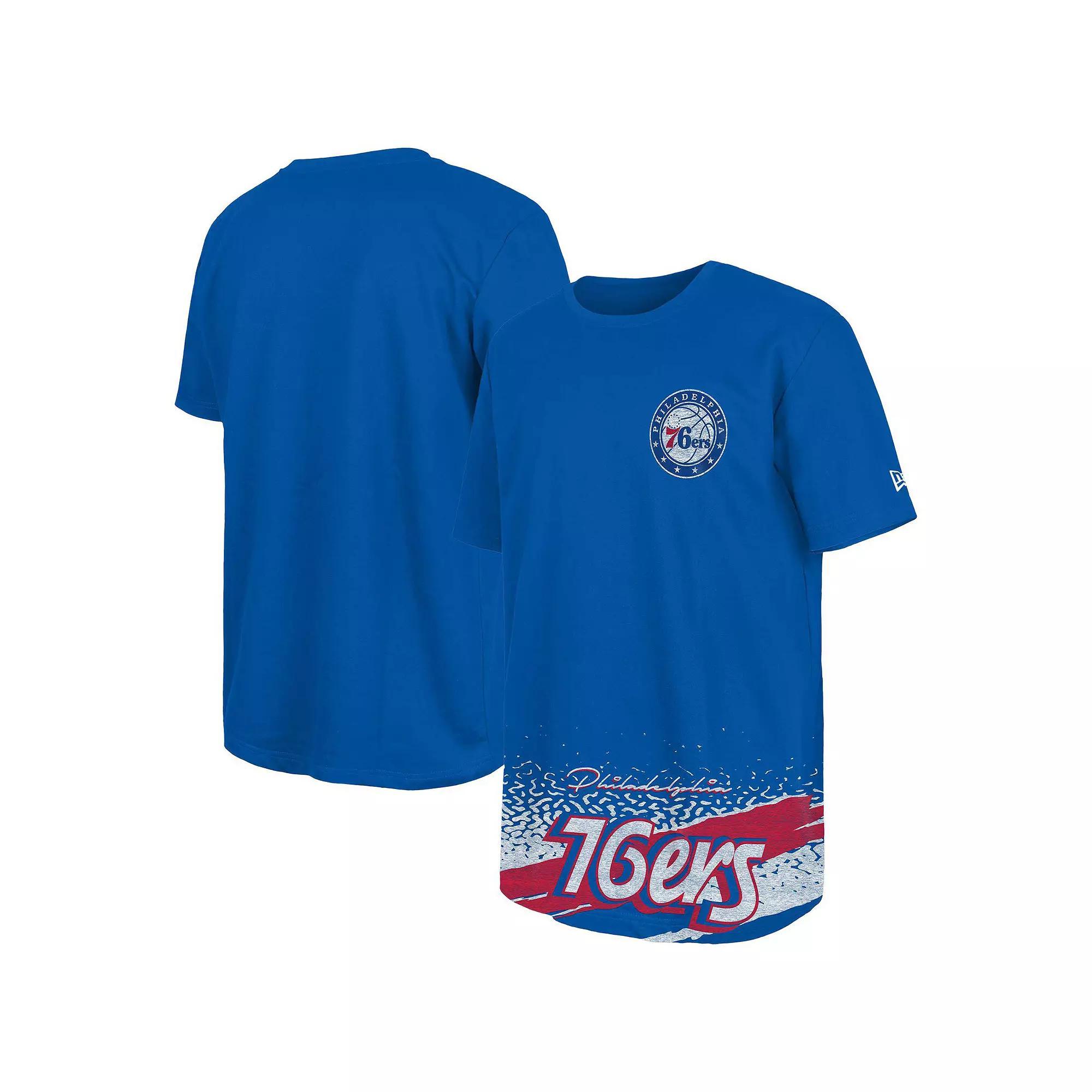 Men's New Era Royal Philadelphia 76ers Sport Classics T-Shirt, Size: 3XL, 76r Blue Product Image