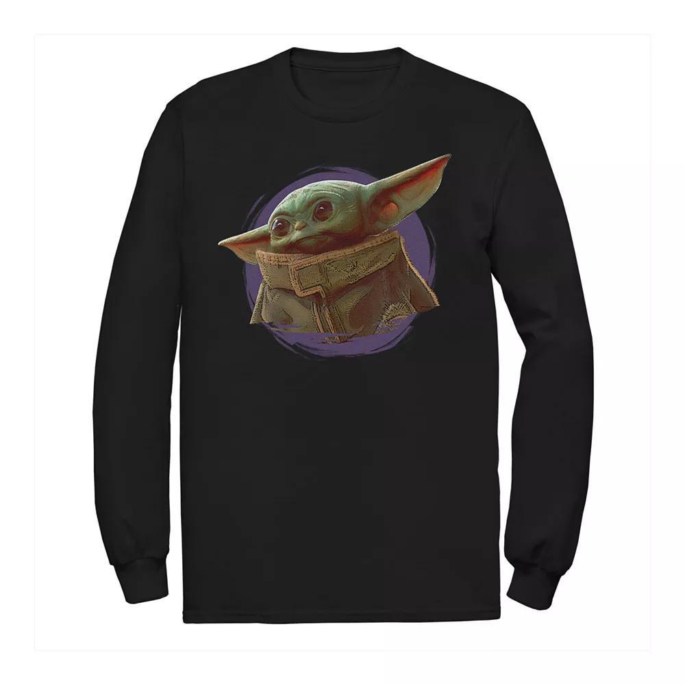 Men's Star Wars The Mandalorian The Child Crewneck Tee, Size: Small, Black Product Image
