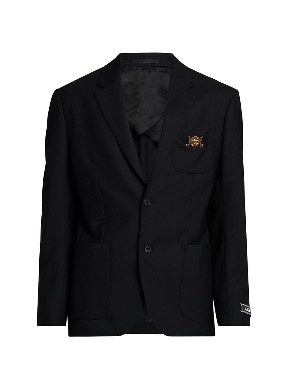 Mens Medusa Canvas Suit Jacket Product Image